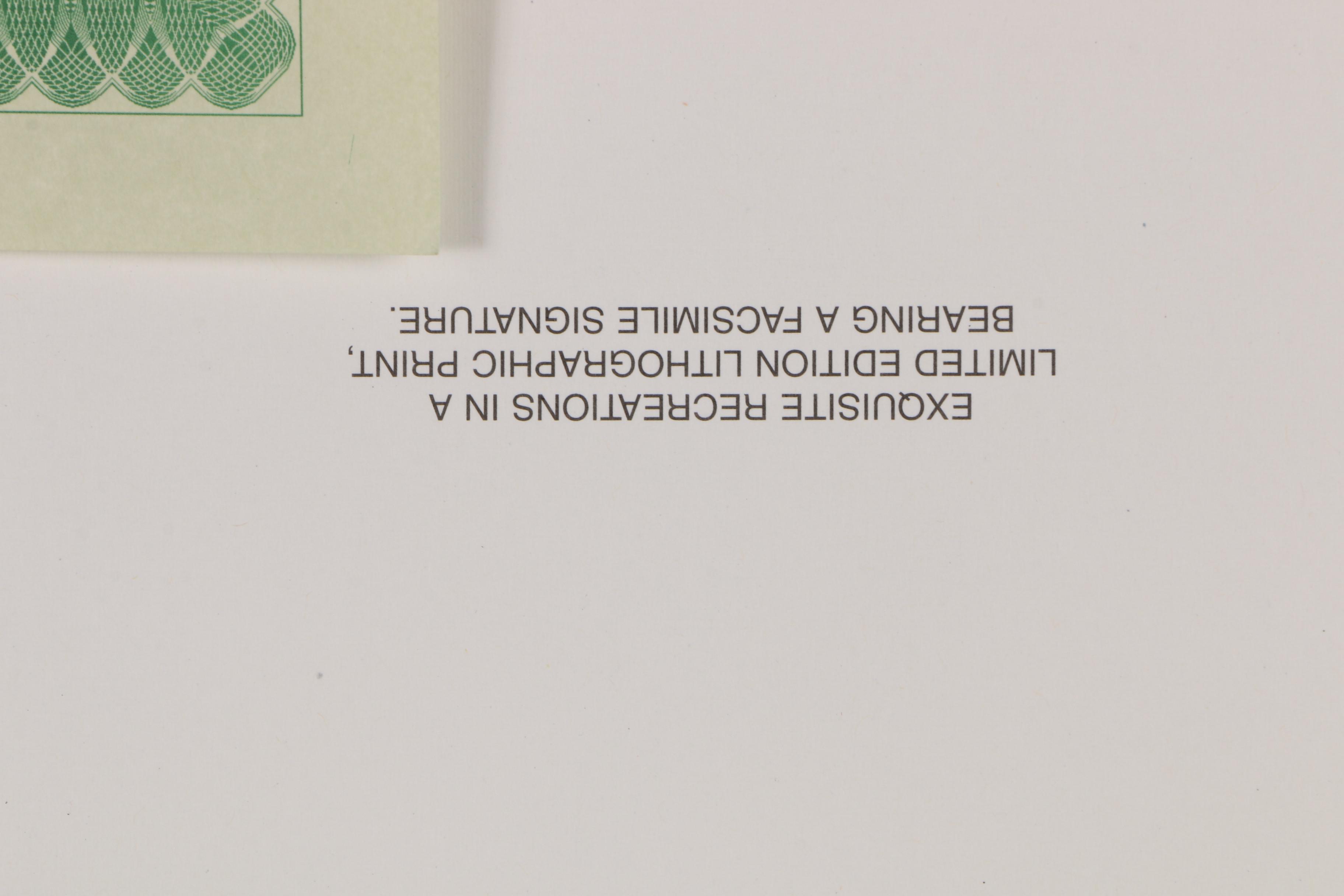 Offset Lithograph after Salvador Dalí "Academy of France"