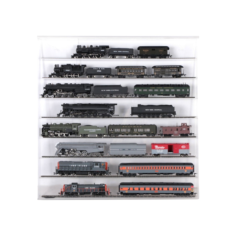 N Gauge Train Cars including New York Central and Long Island