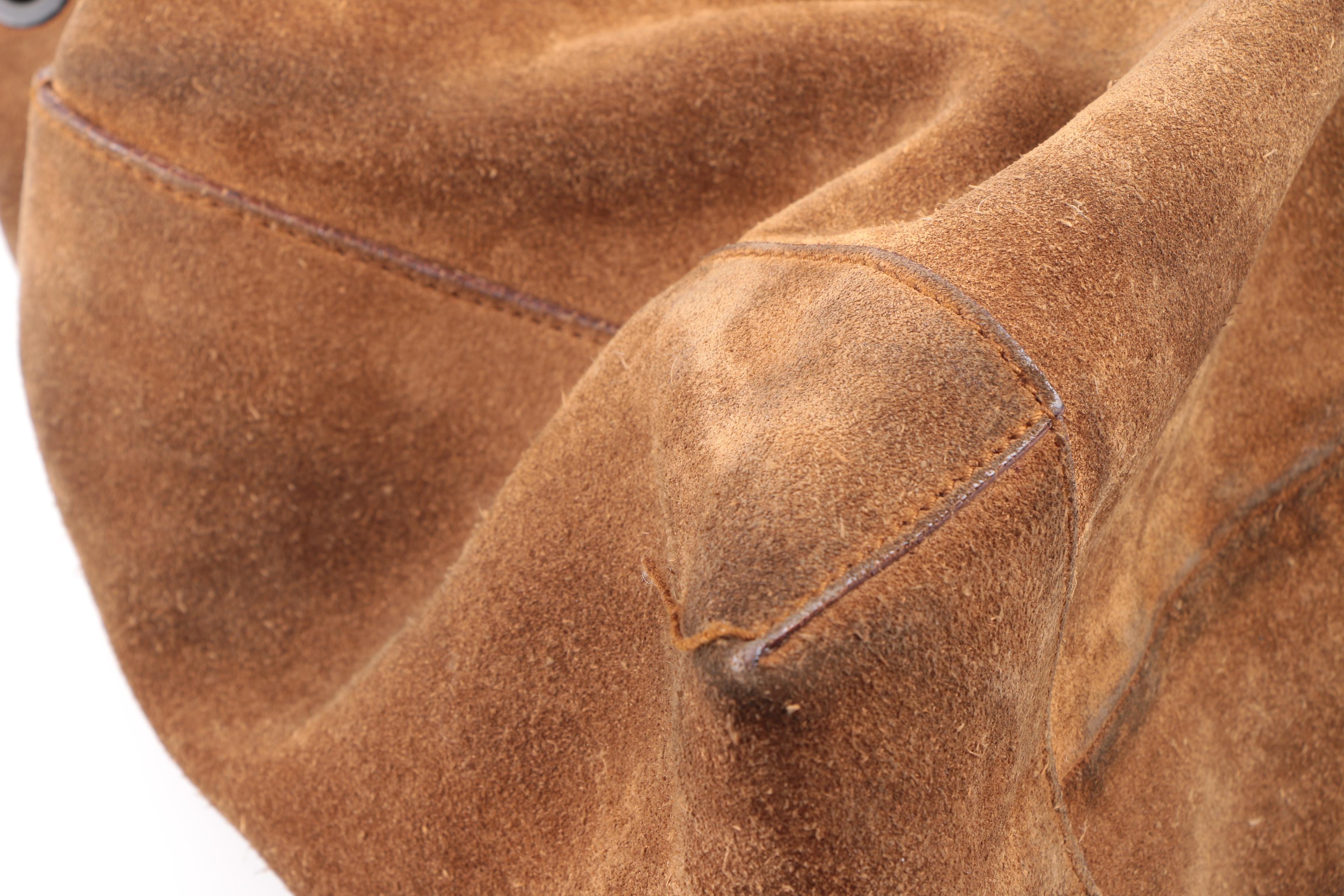 Vintage Gucci Brown Suede Hobo Bag