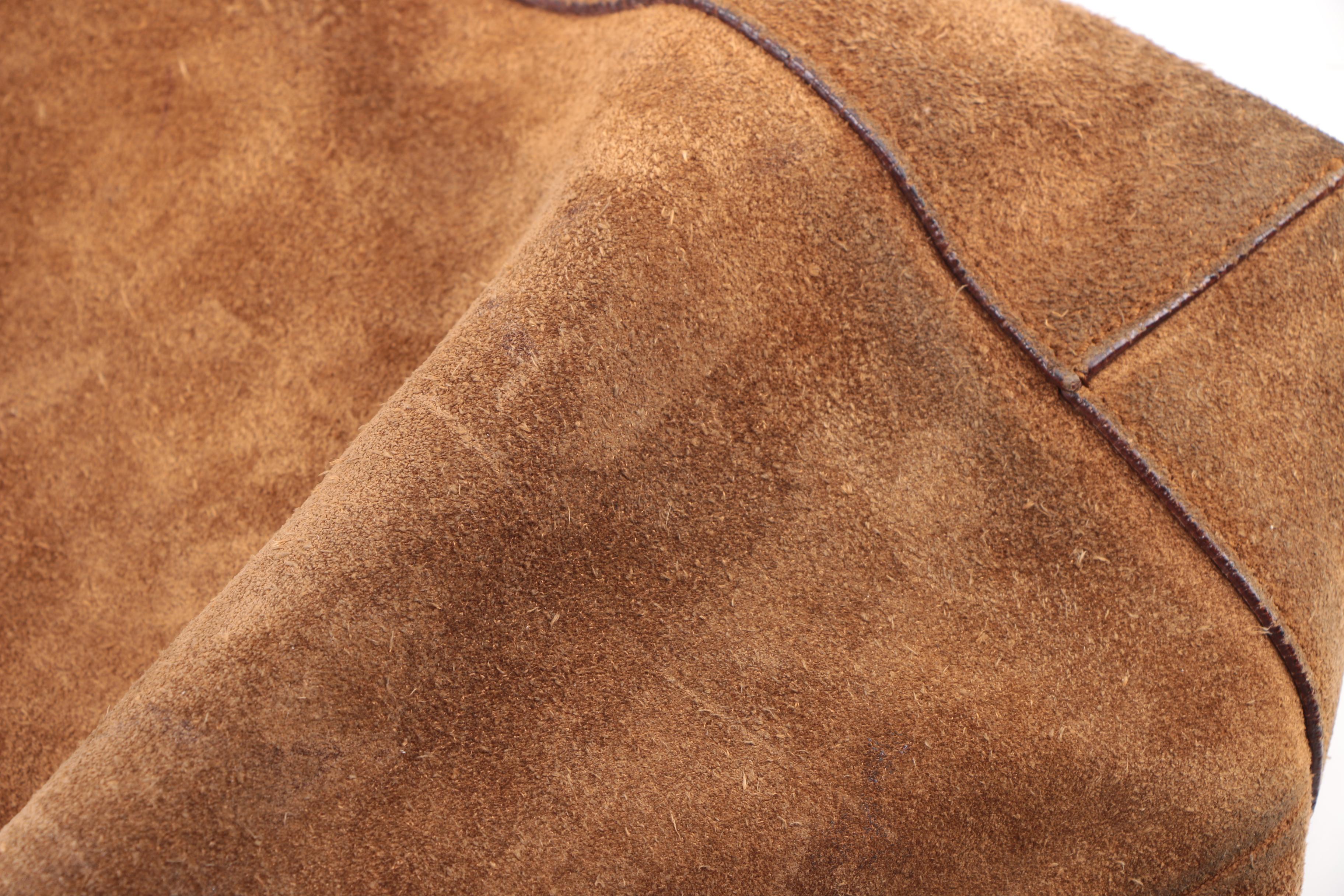 Vintage Gucci Brown Suede Hobo Bag