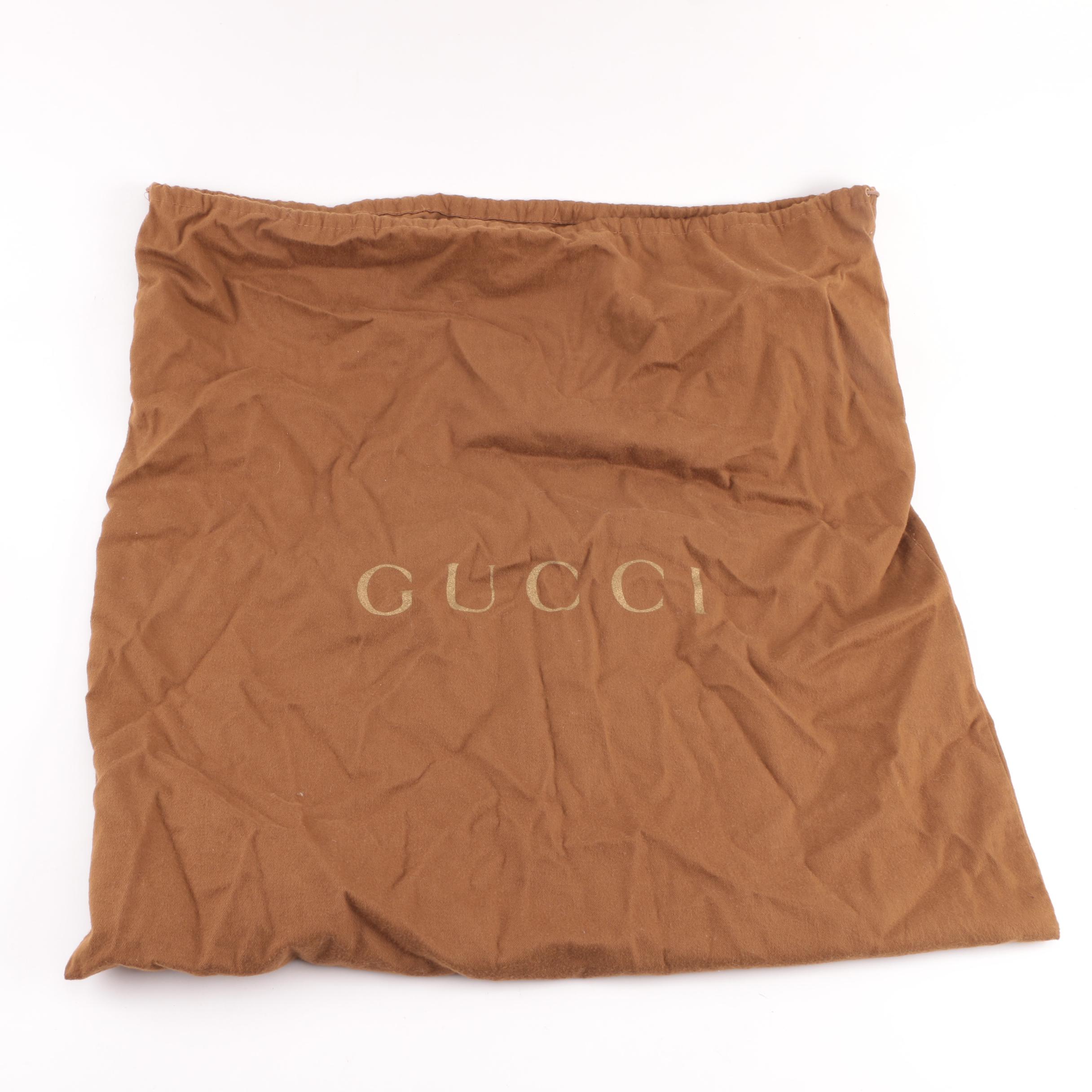 Vintage Gucci Brown Suede Hobo Bag