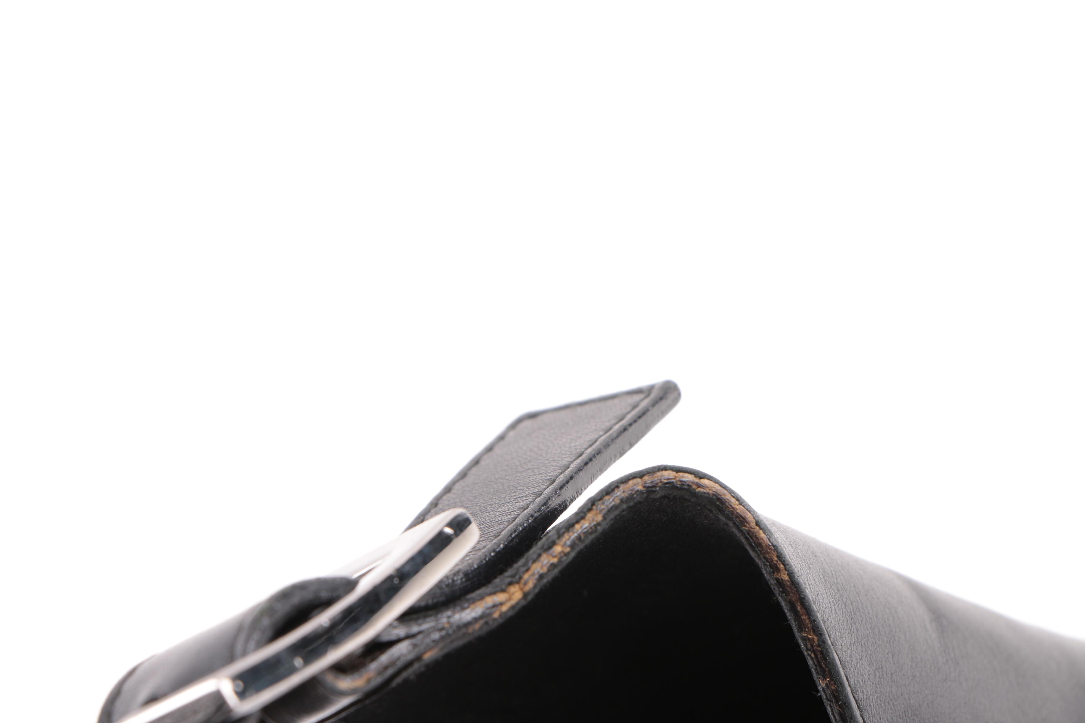 Vintage Gucci Black Leather Hobo Bag