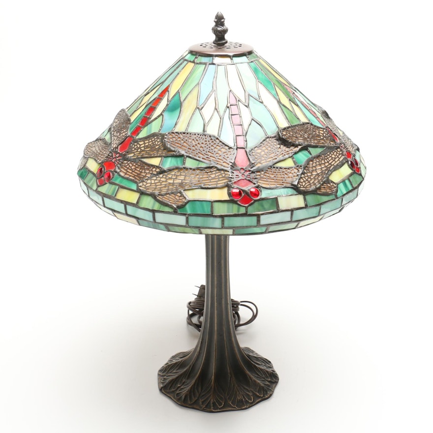 Hillside Lamp Company Stained Glass Table Lamp