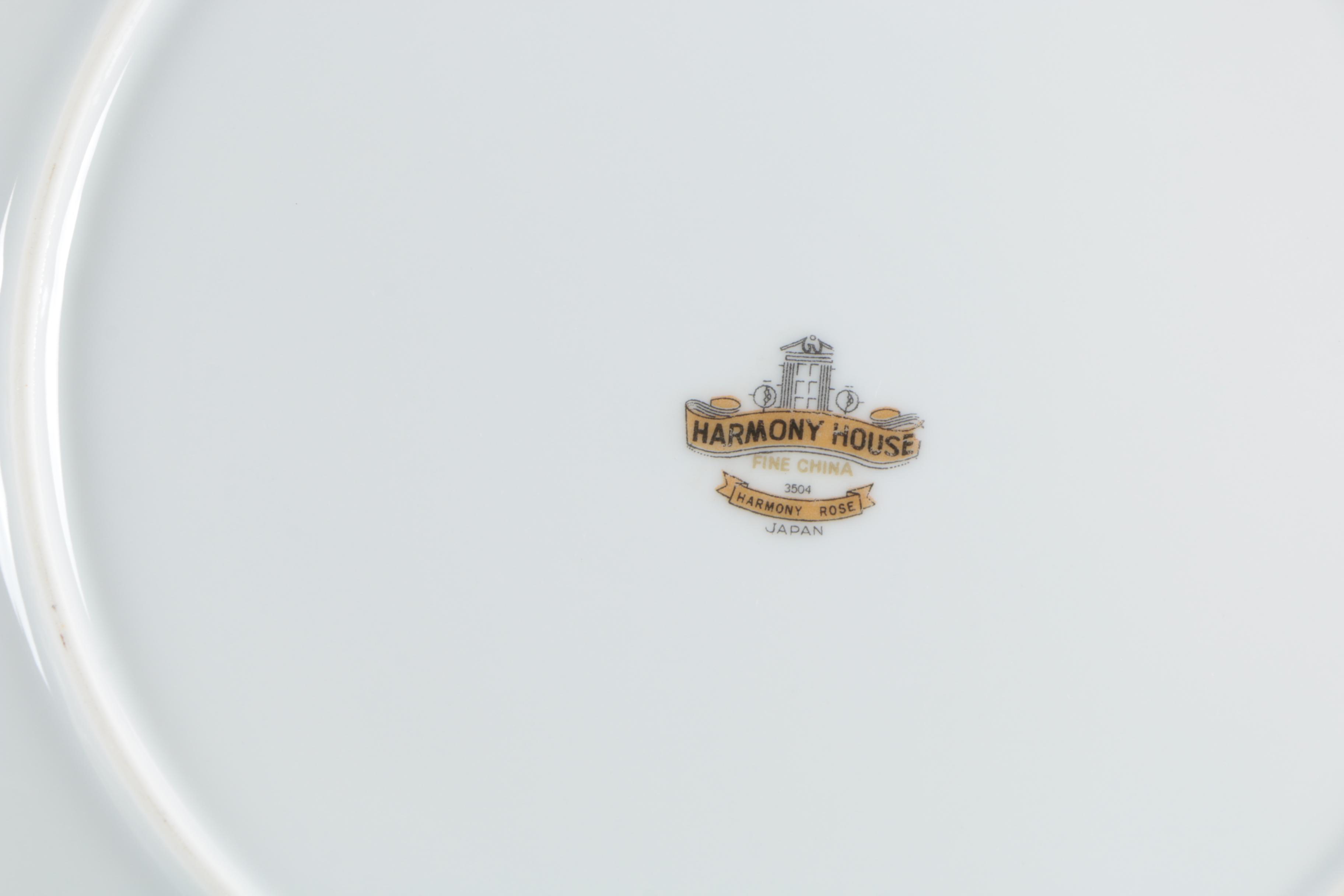 Harmony House "Harmony Rose" Porcelain Dinnerware