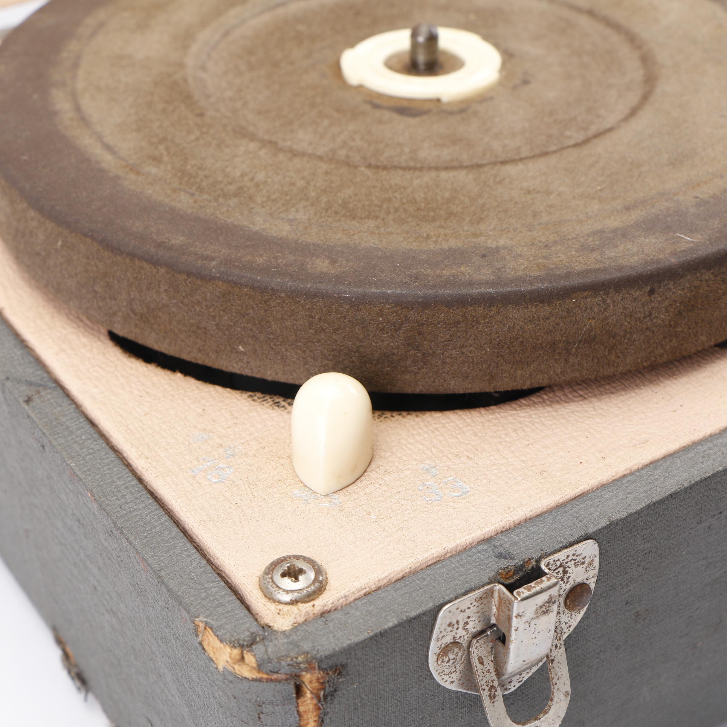 Vintage Columbia Record Player and Zenith Radio