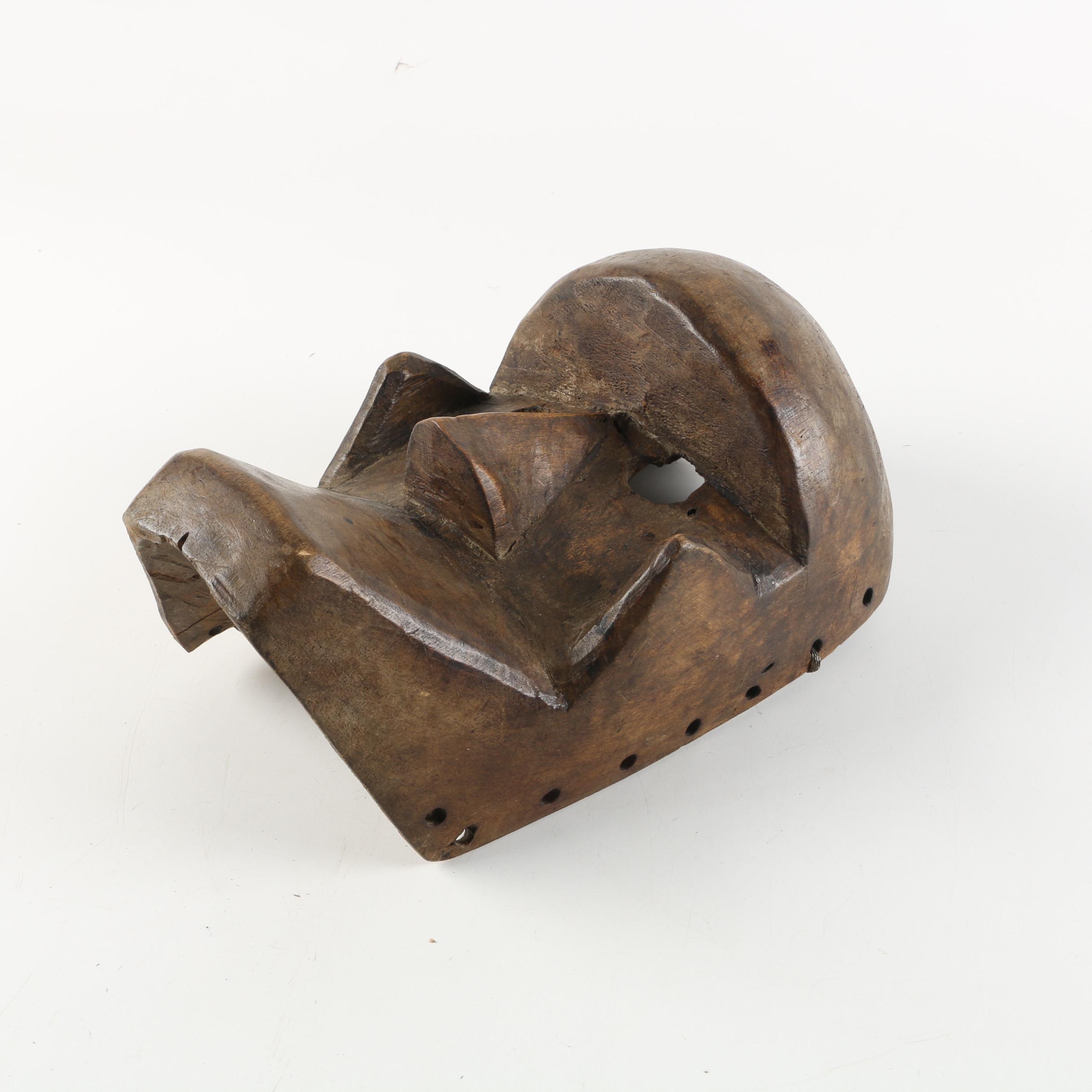 West African Krahn Style Carved Wood Mask