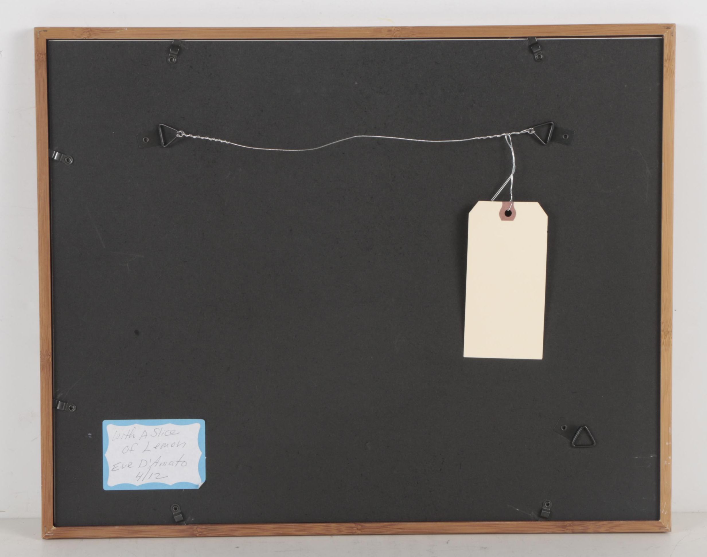 Eve D'Amato Watercolor Painting "With a Slice of Lemon"