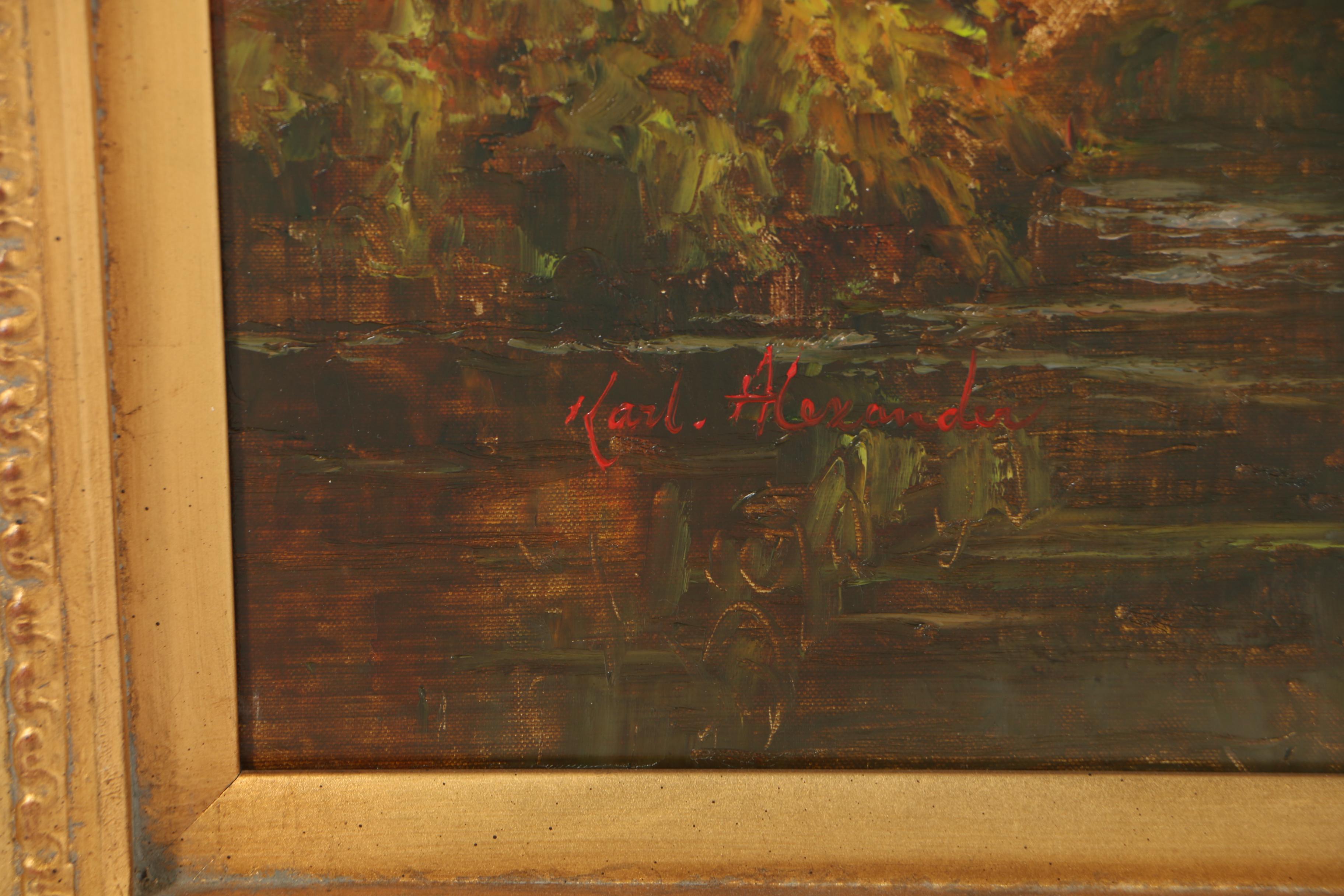 Karl Alexander Landscape Oil Painting