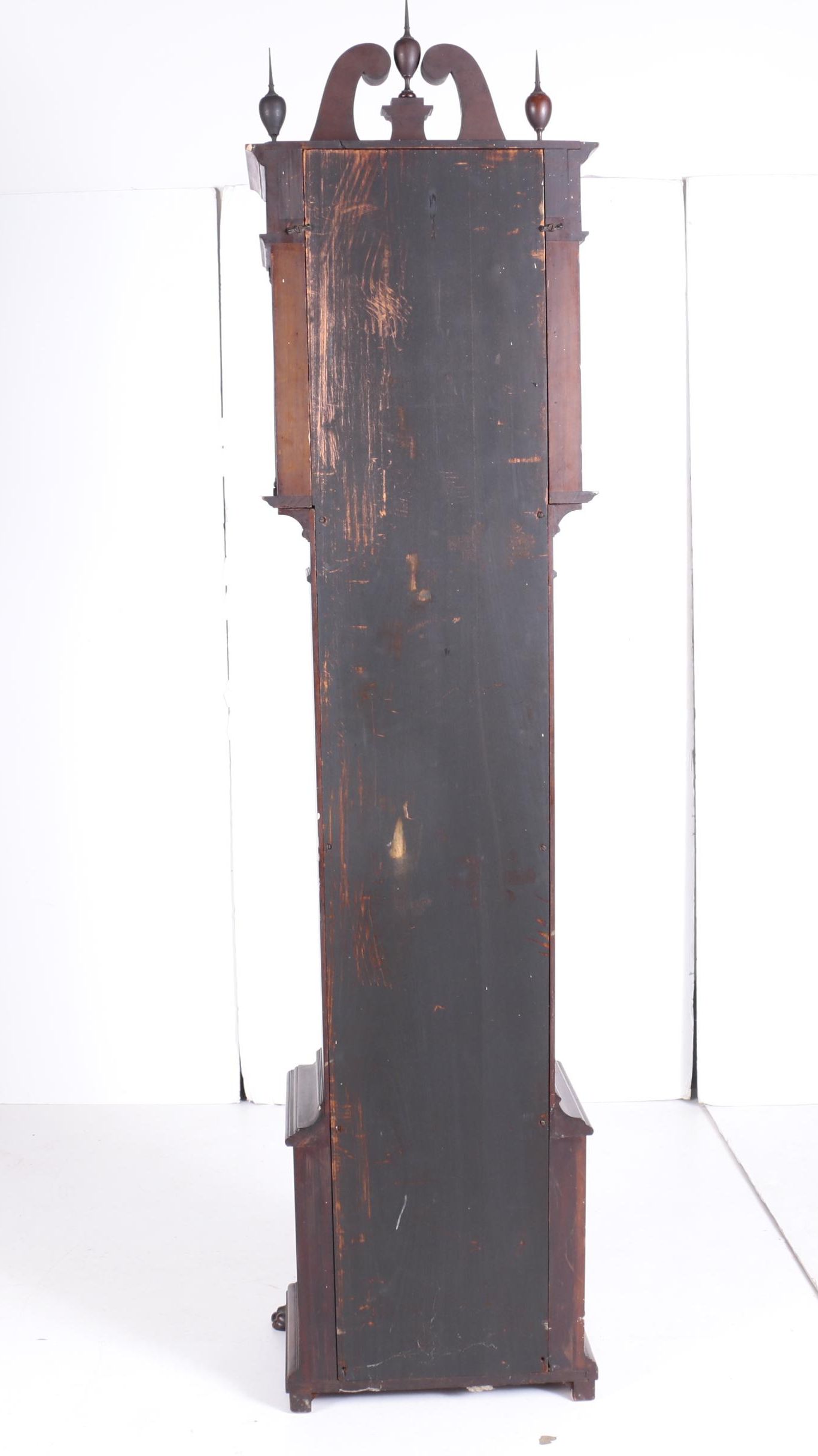 American Mahogany Tall Case Clock by Nelson H. Brown of Boston, Circa 1900