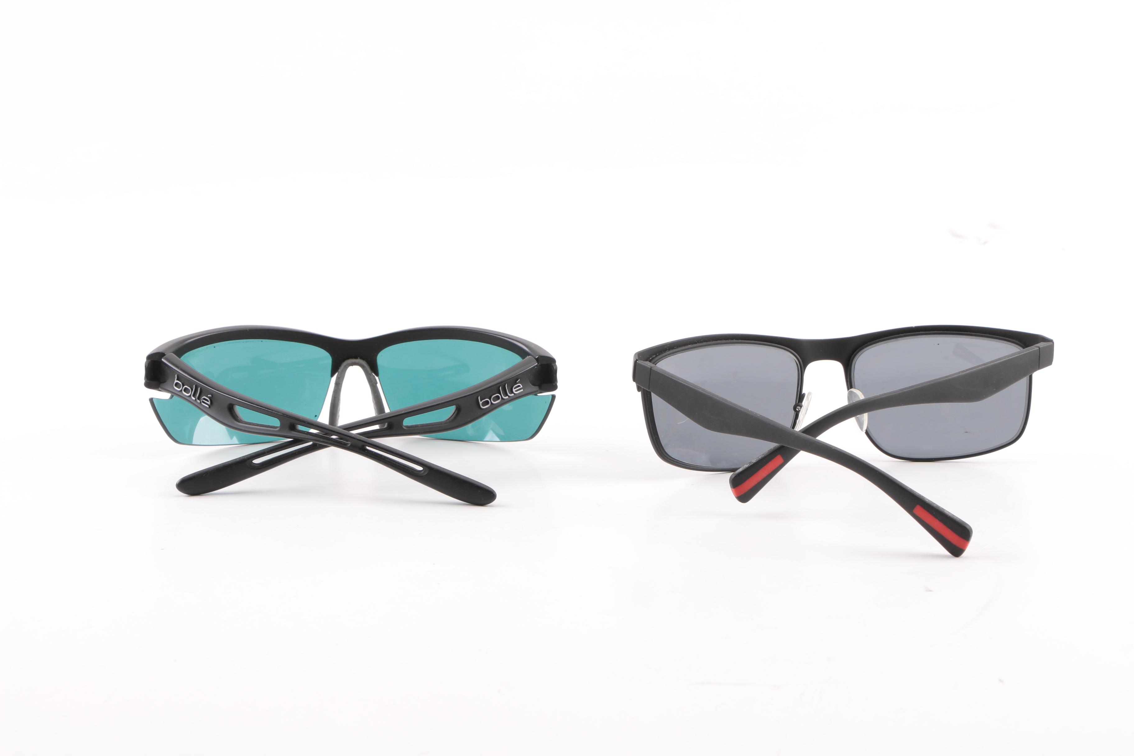 Prada SPS 56P and Bollé Bolt Sport Style Sunglasses