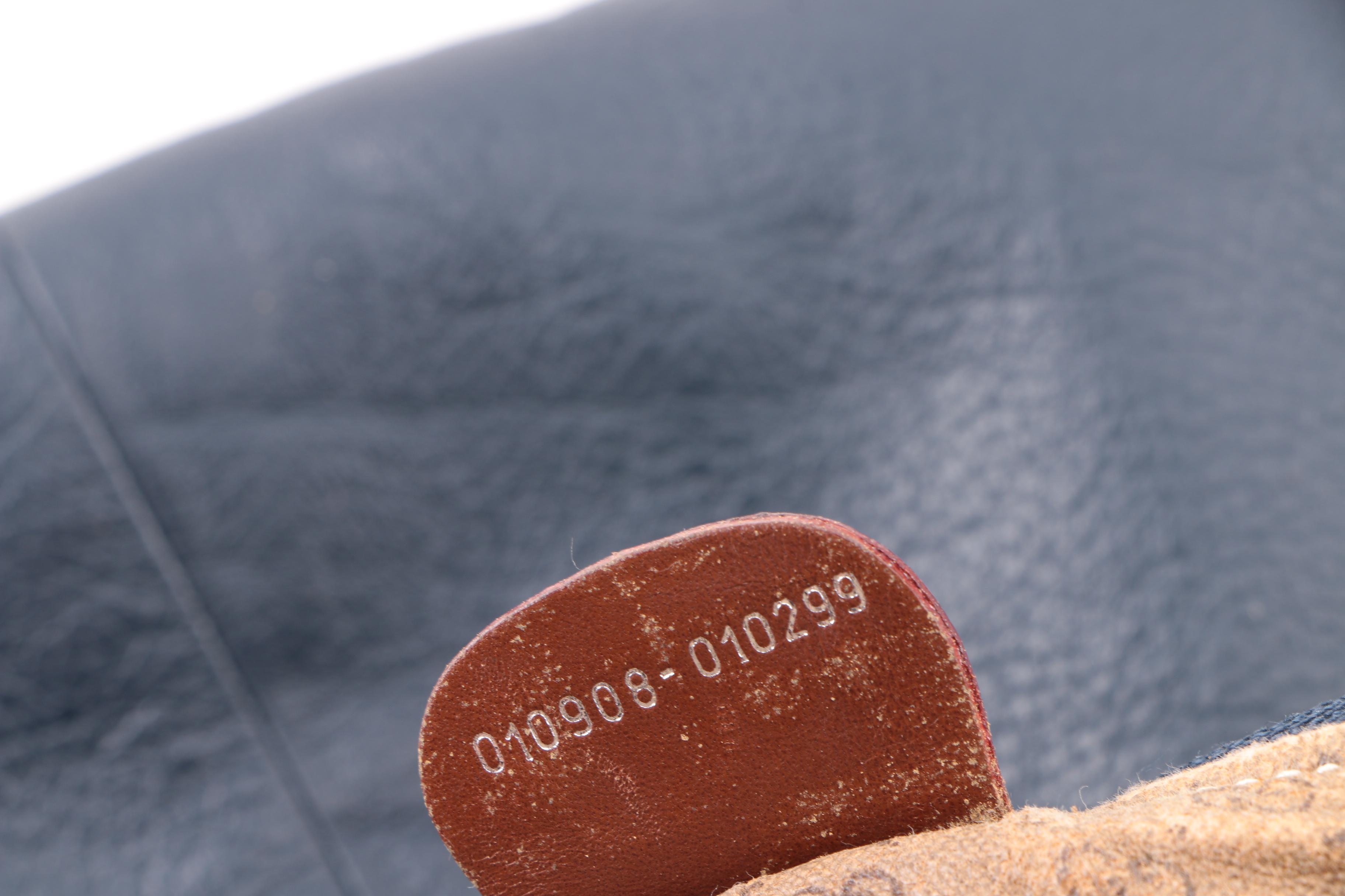 Vintage Gucci Navy Leather Hobo Sling Bag