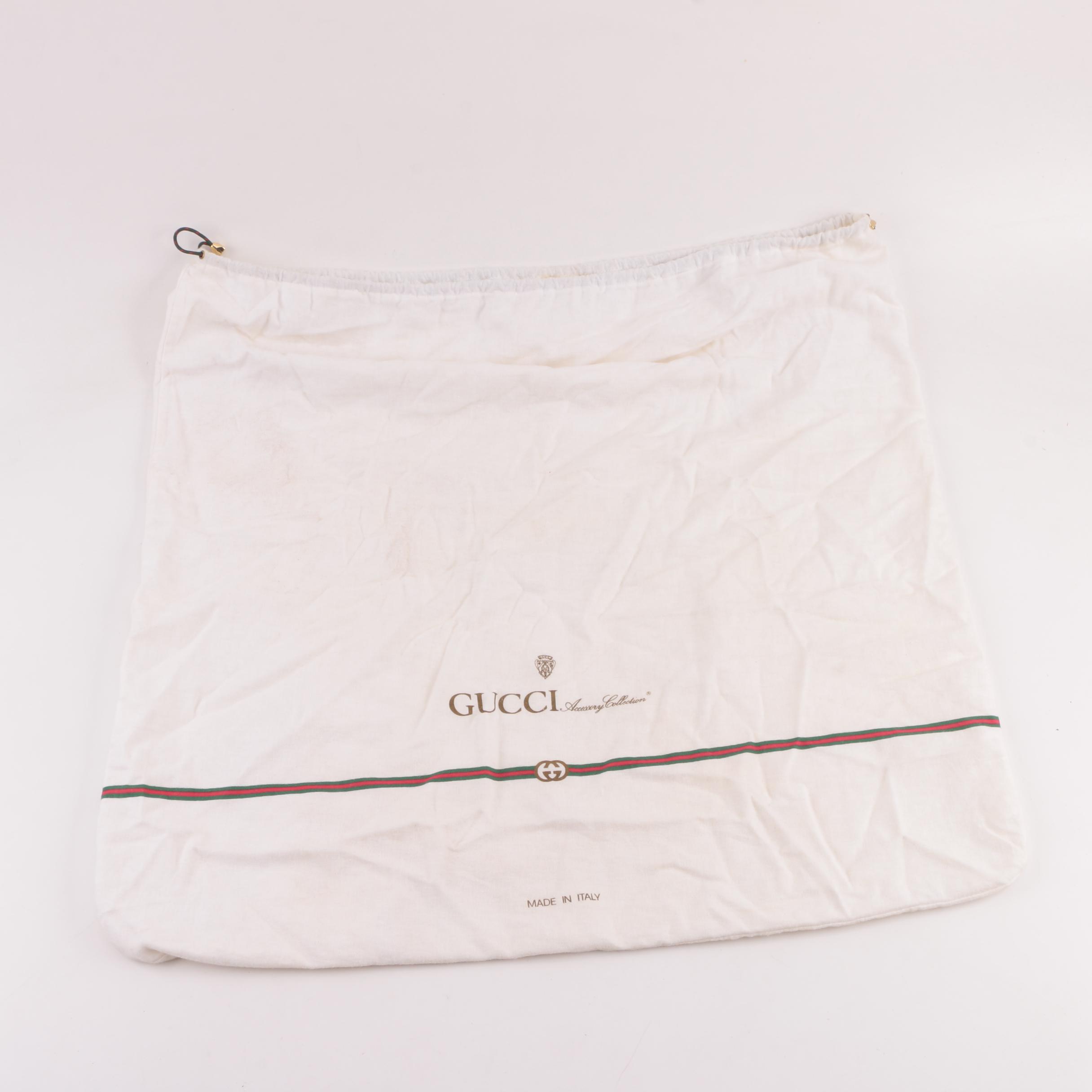 Vintage Gucci Navy Leather Hobo Sling Bag