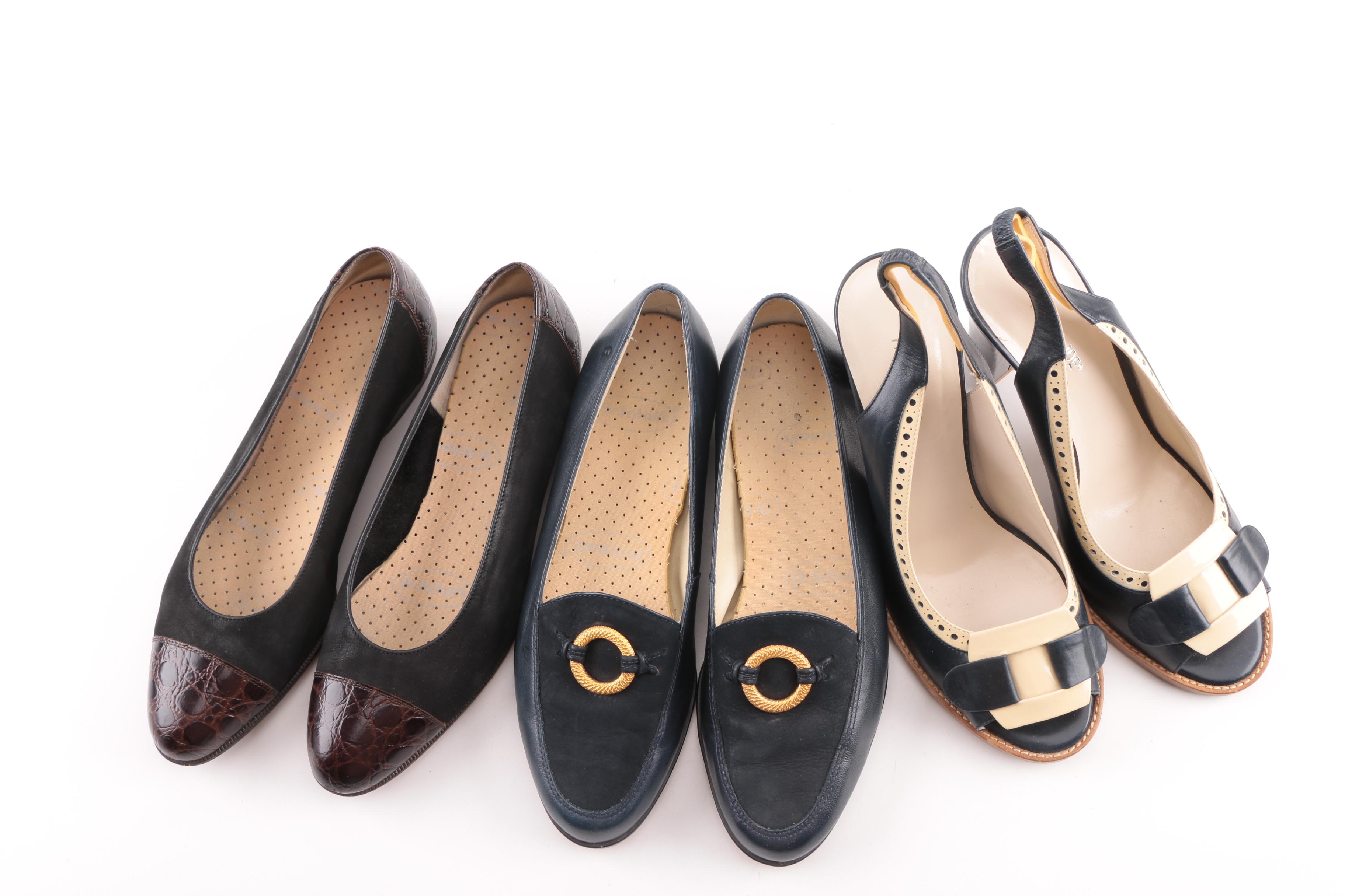 Women's Leather Loafers and Slingbacks including Etienne Aigner