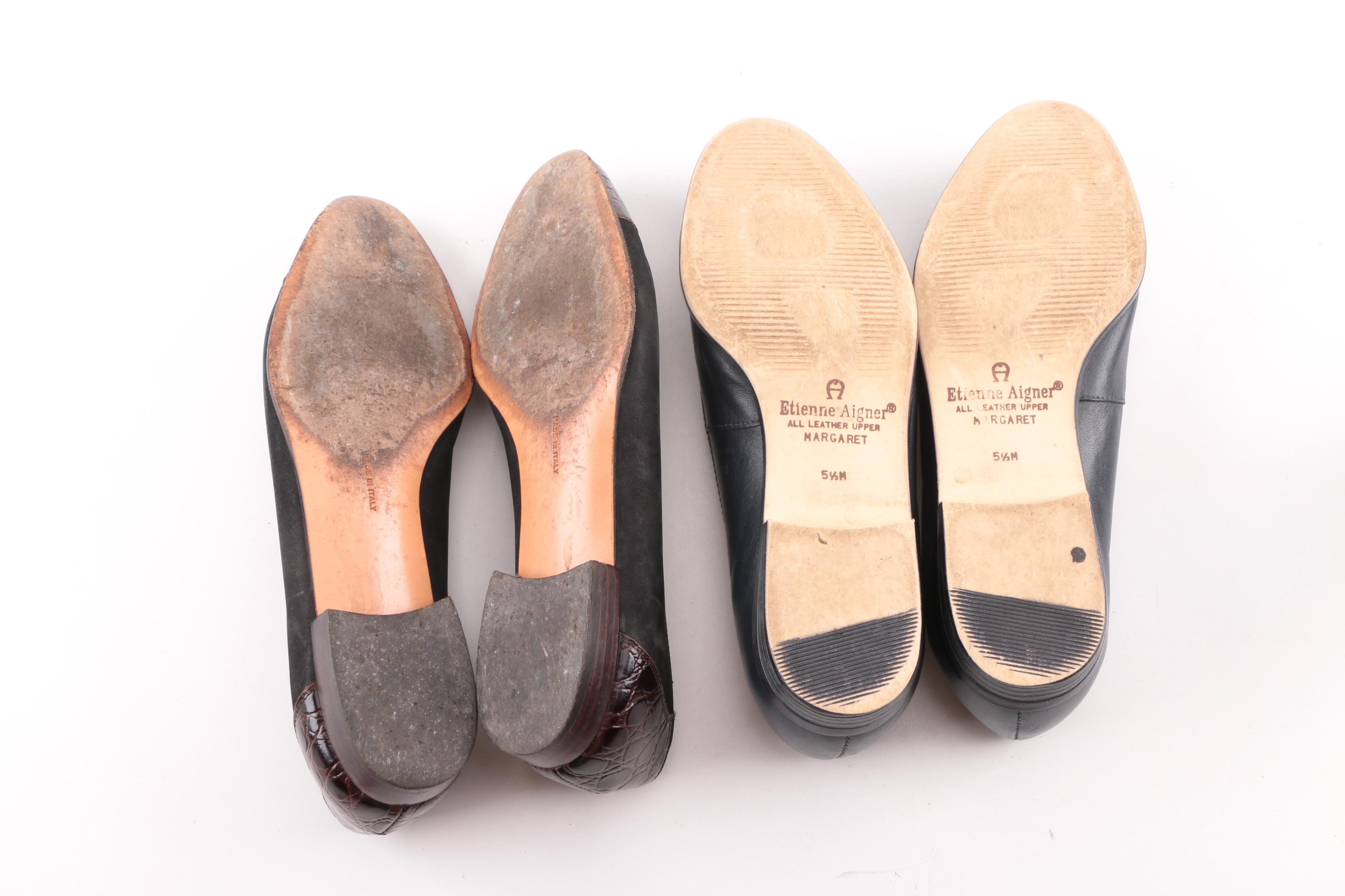 Women's Leather Loafers and Slingbacks including Etienne Aigner