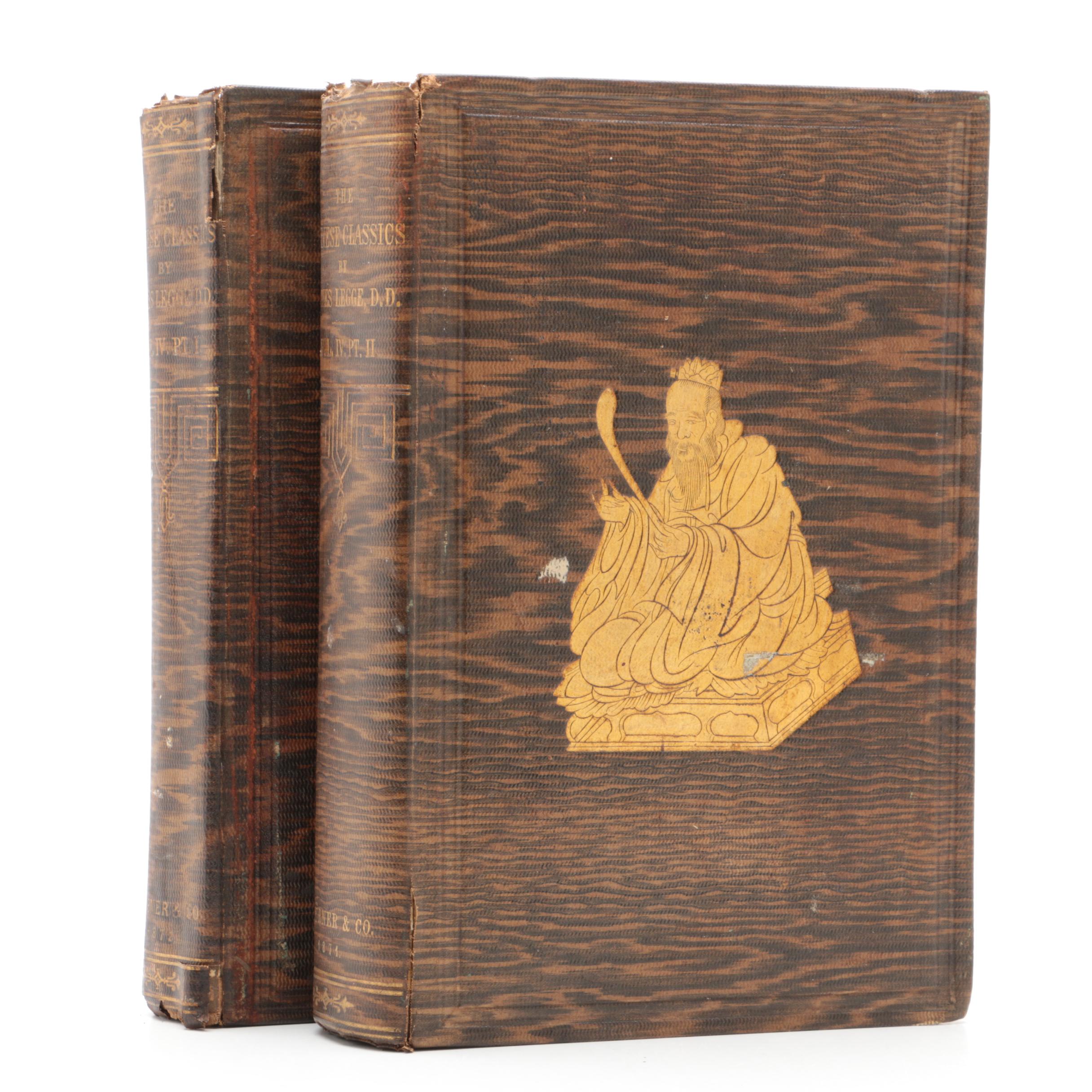 1871 -1872 "The Chinese Classics" Volume IV Parts I and II By James Legge
