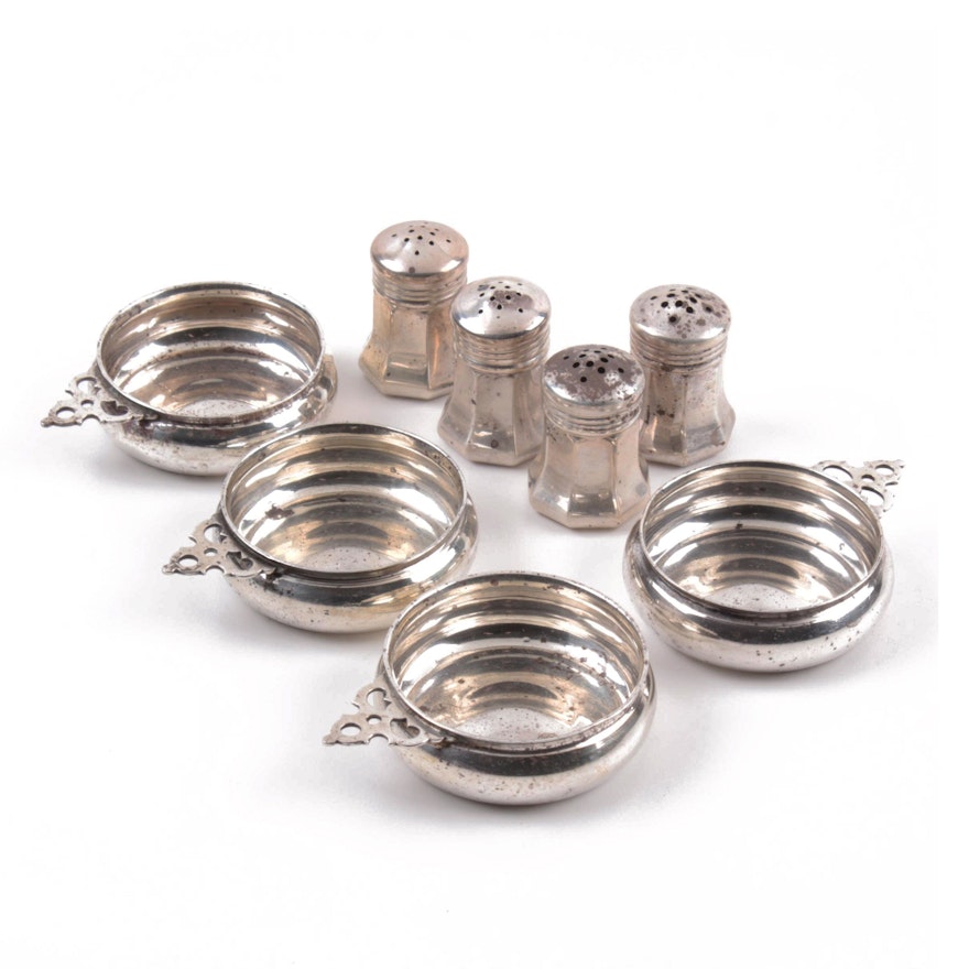 Sterling Silver Casters and Cellars from Cartier and Tiffany & Co.