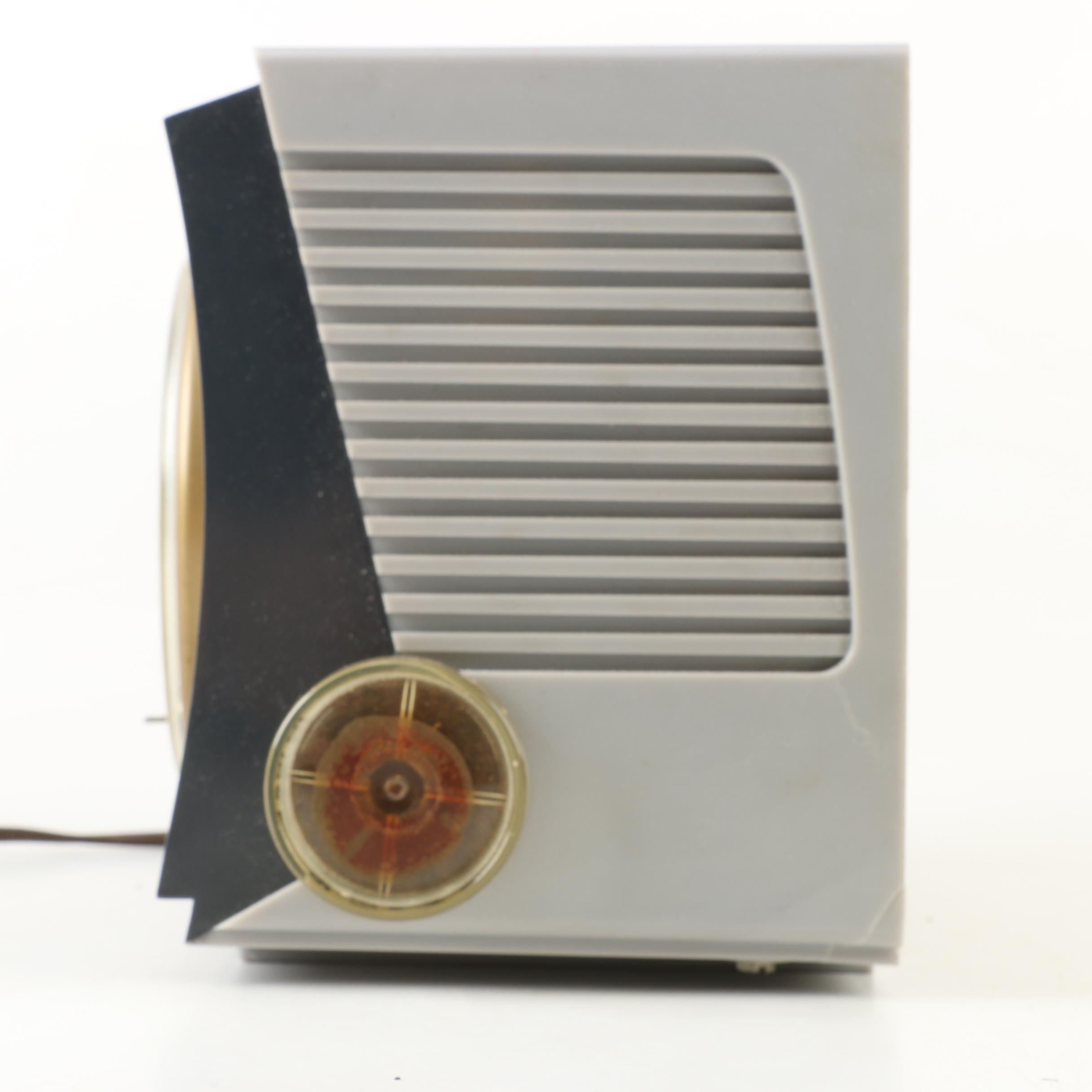Mid-Century Telechron "CBS-Columbia" Clock Radio