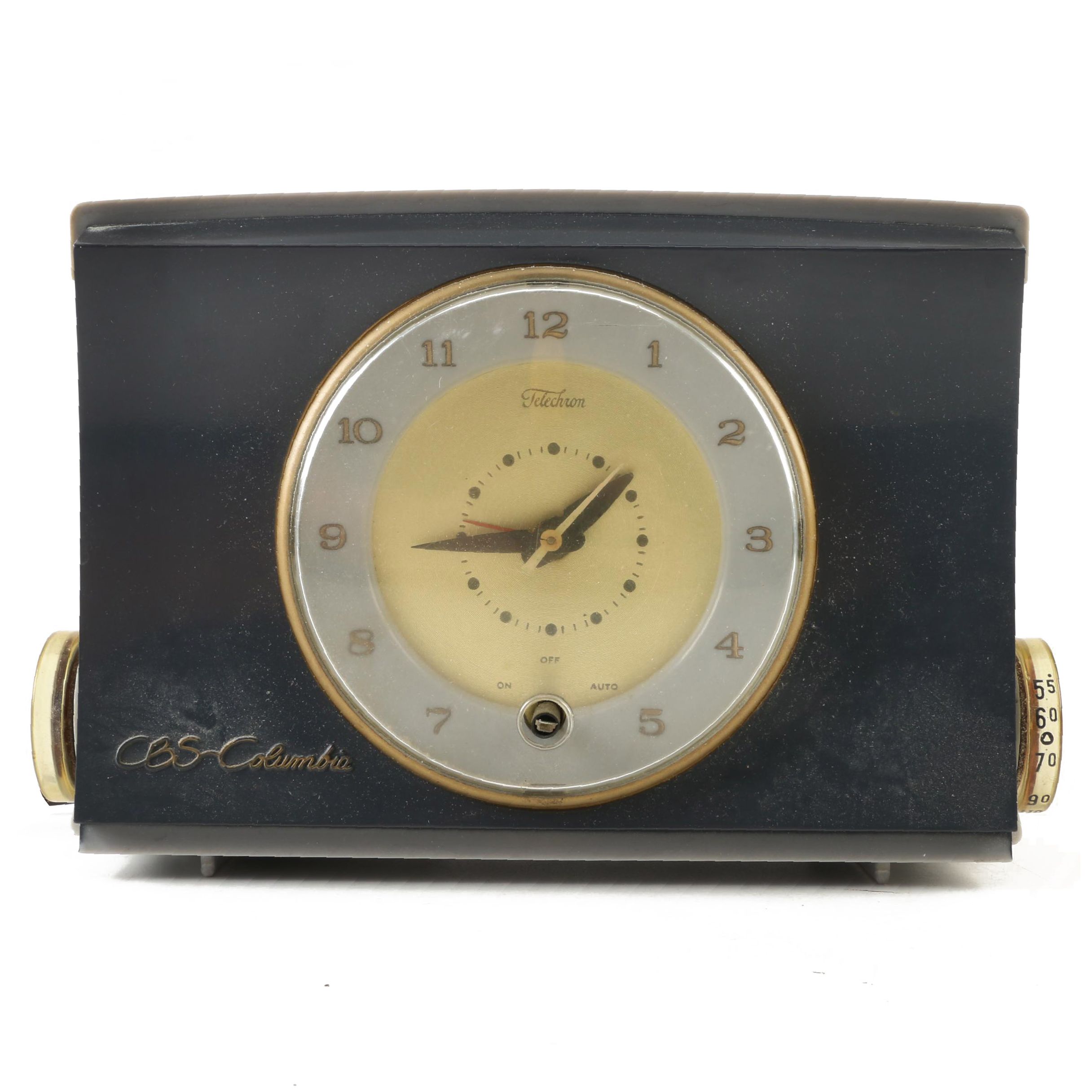 Mid-Century Telechron "CBS-Columbia" Clock Radio
