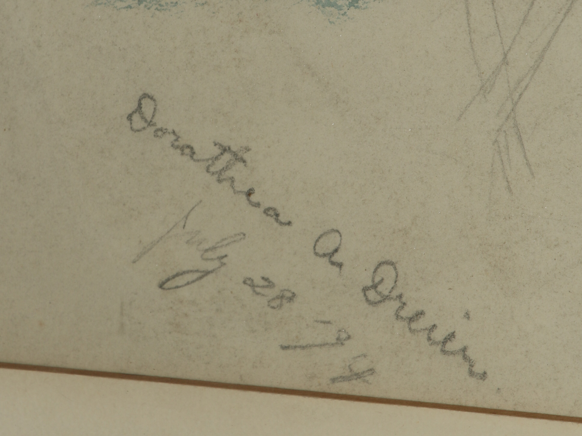 Early 20th Century Watercolor Painting "Dorothea A. Dreier"