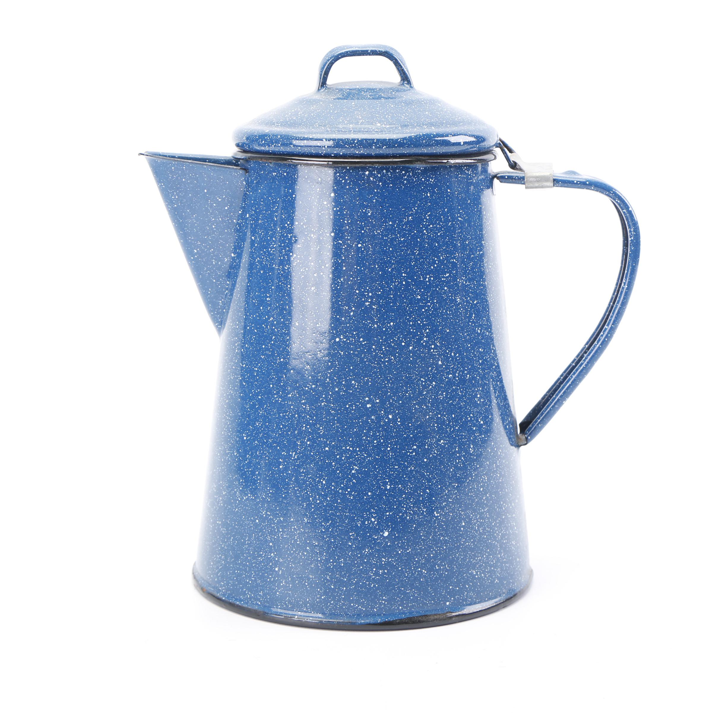 Blue Speckled Enameled Cookware