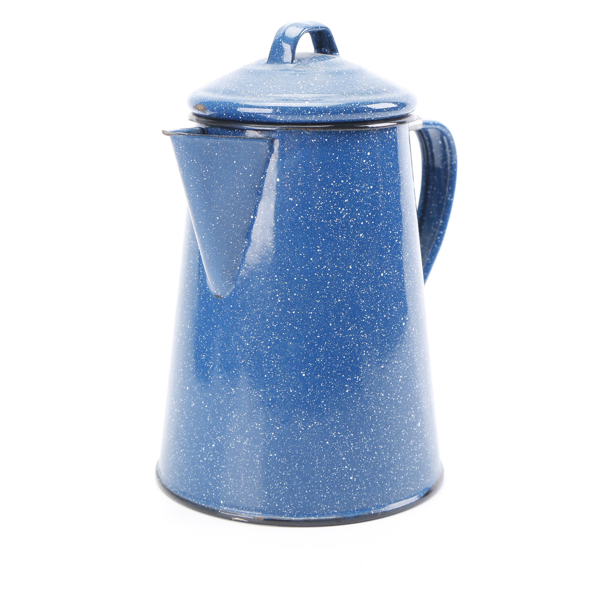 Blue Speckled Enameled Cookware