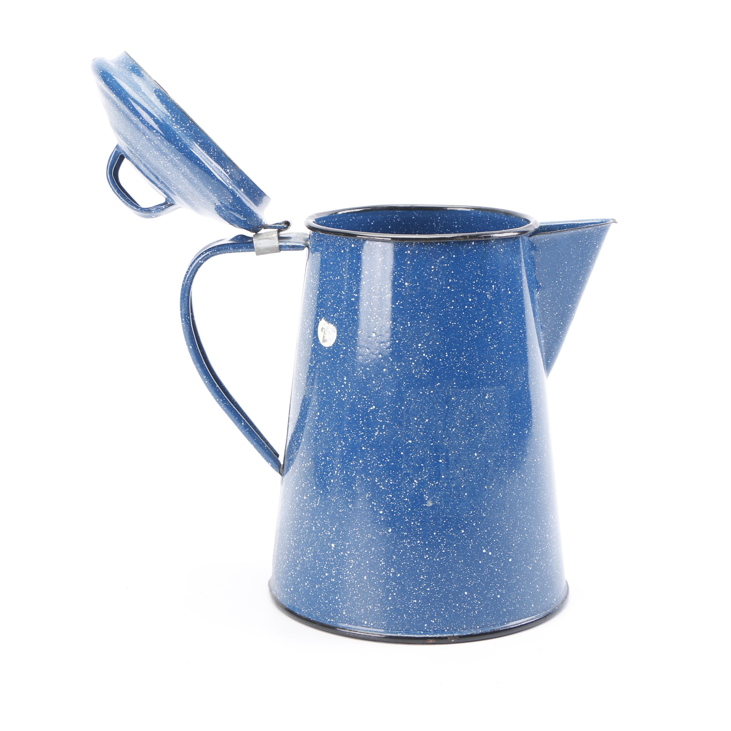 Blue Speckled Enameled Cookware