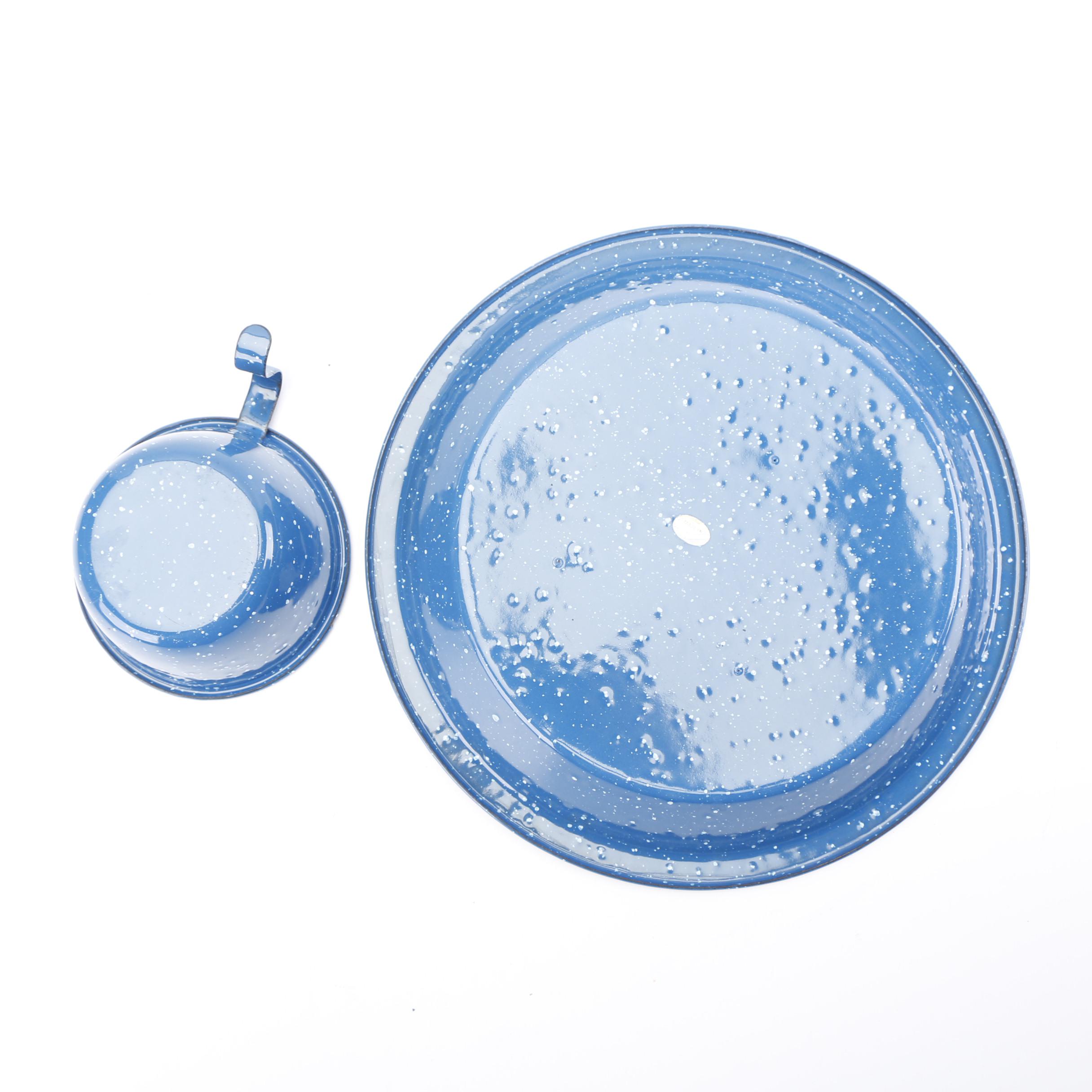 Blue Speckled Enameled Cookware