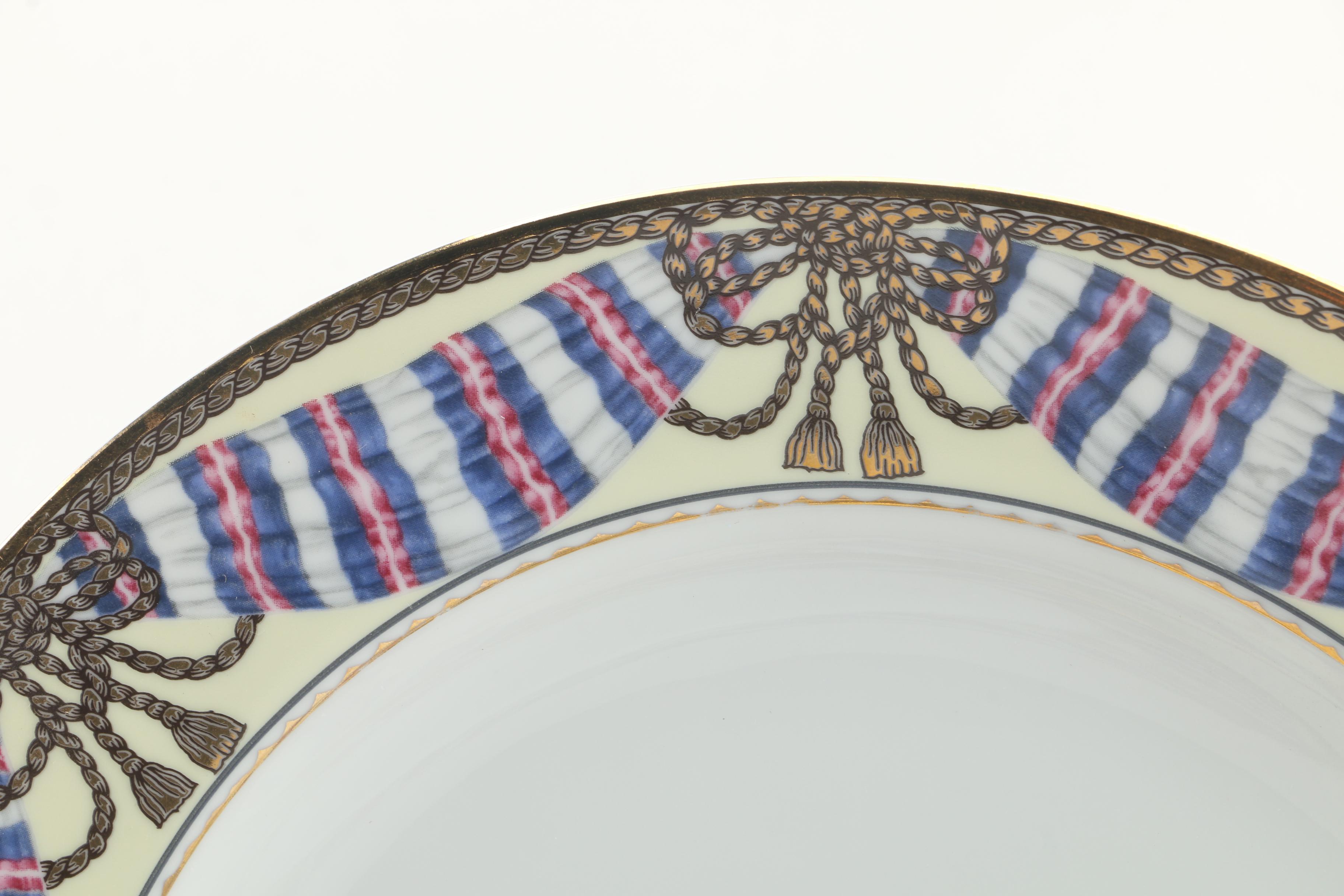 Philip Kingsley "Promenade" Porcelain Dinnerware, Service for Eight