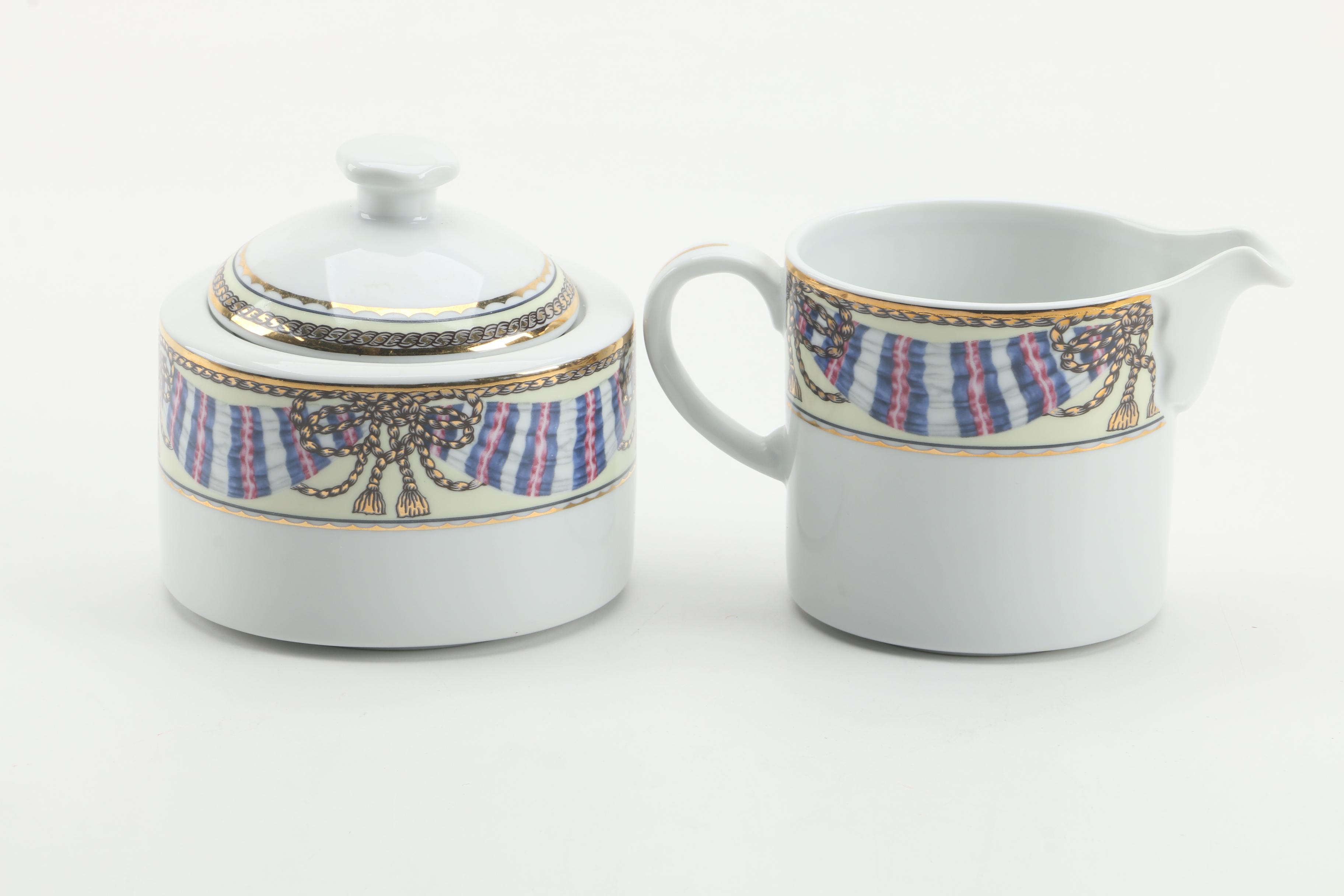 Philip Kingsley "Promenade" Porcelain Dinnerware, Service for Eight
