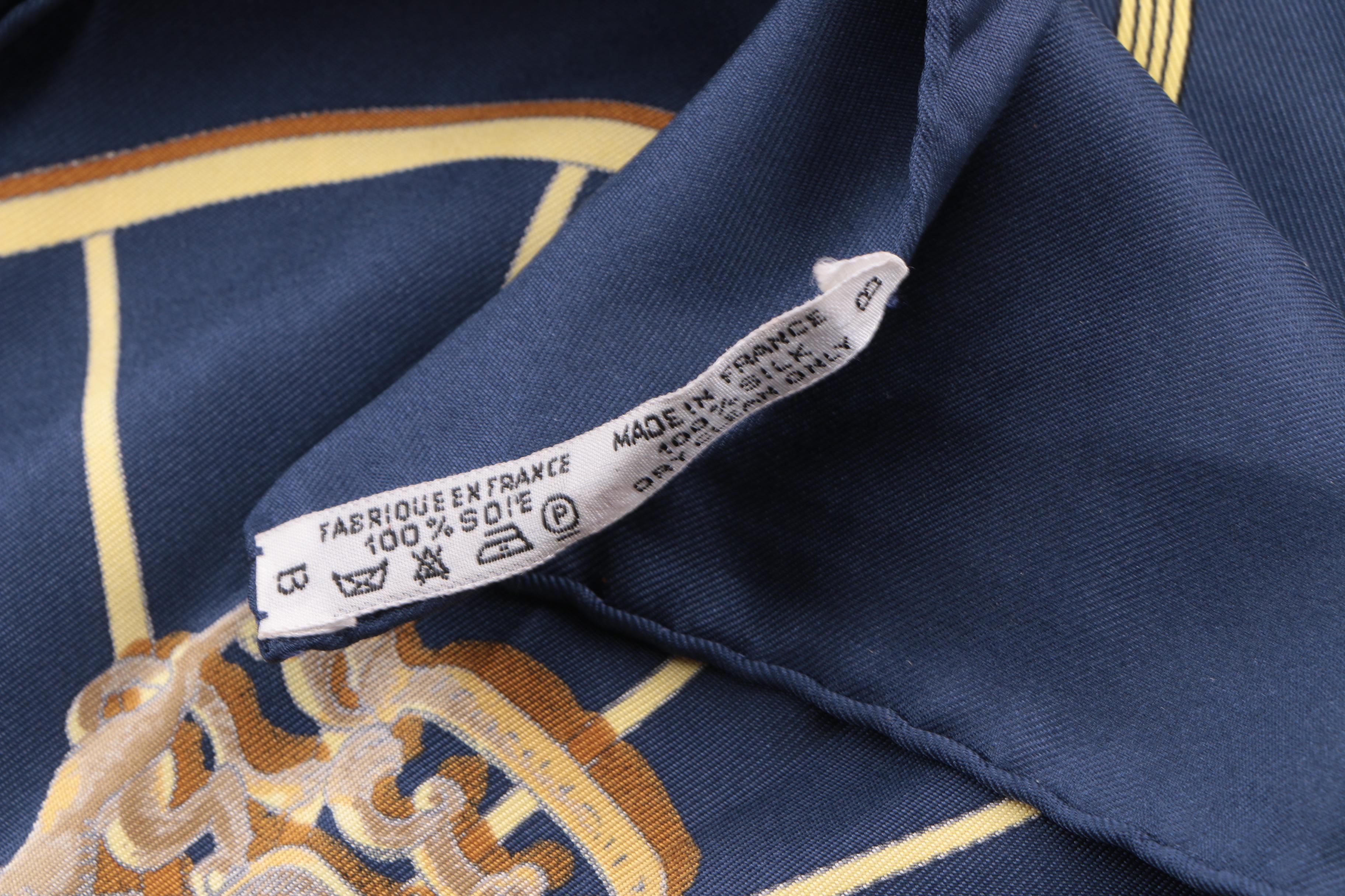 1970s Vintage Hermès of Paris "Springs" Silk Scarf