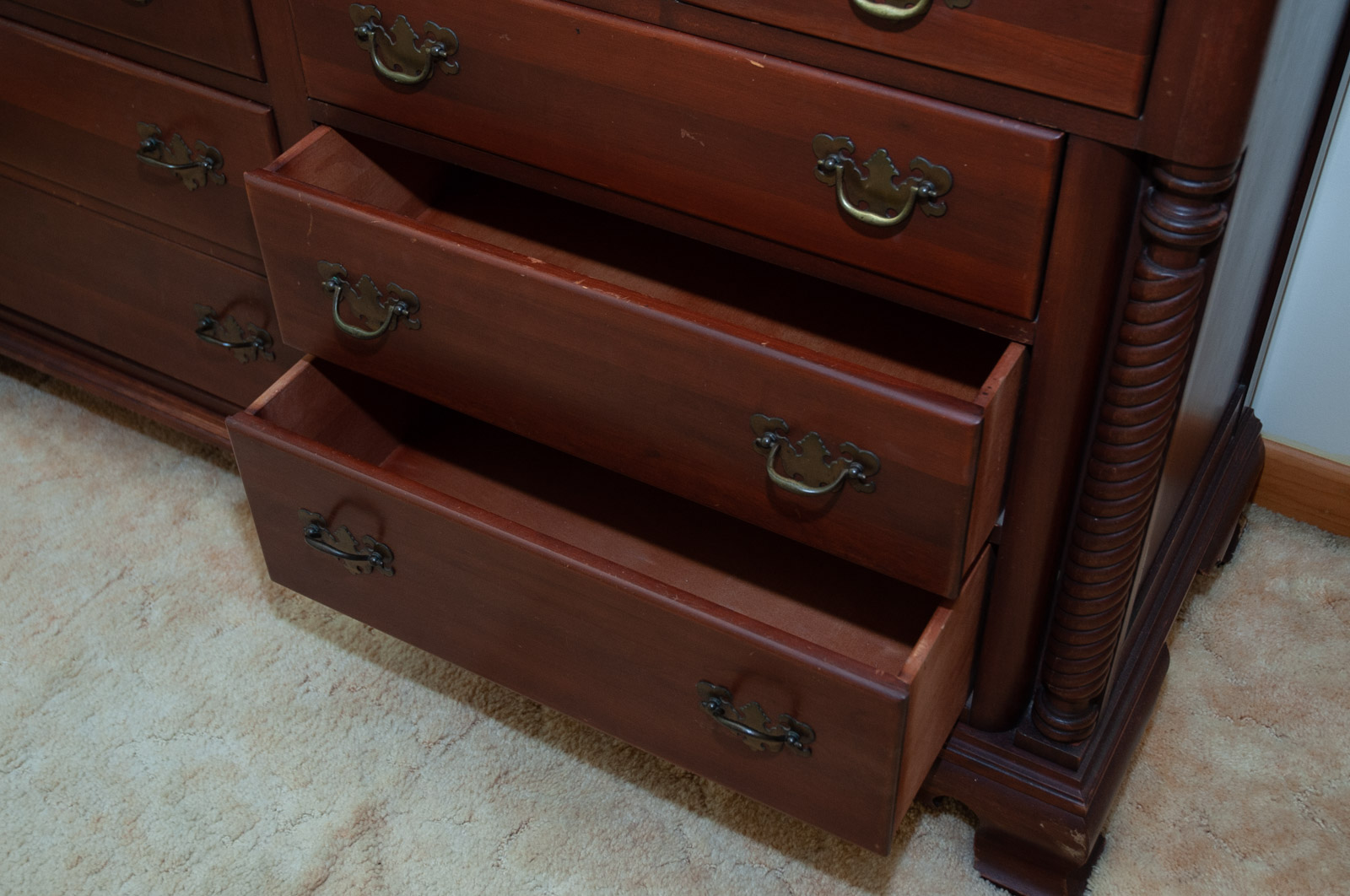 Willett "Wildwood" Cherry Dresser and Wall Mirror