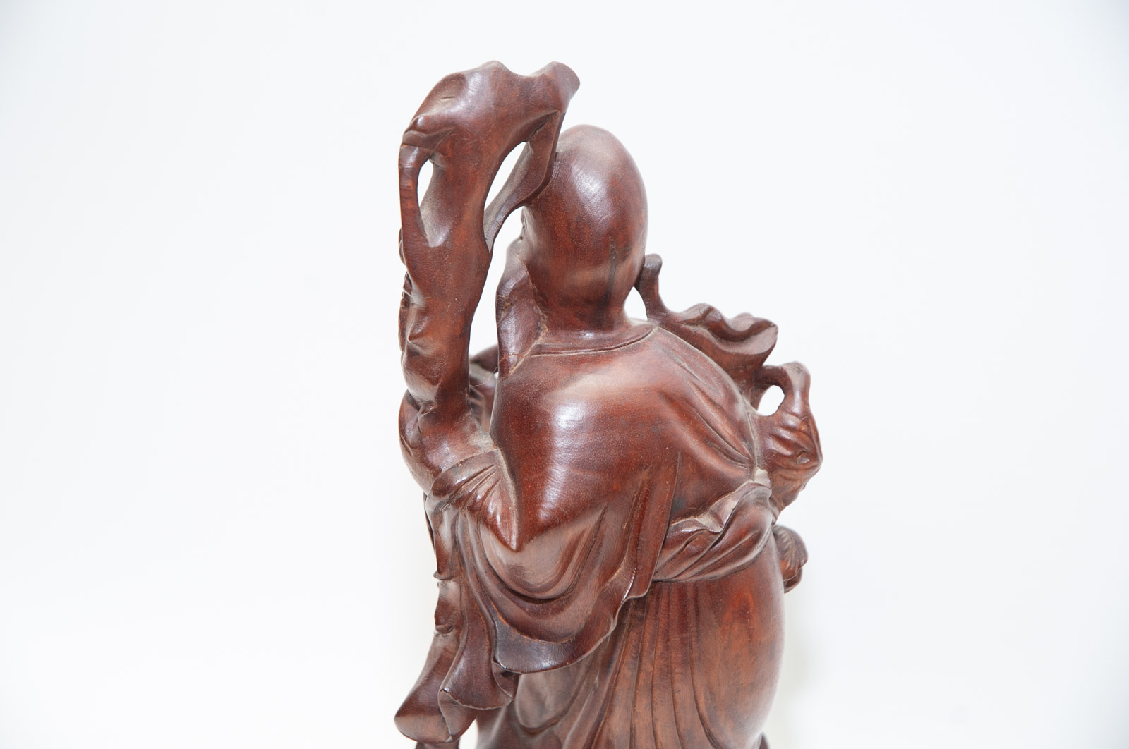 Mid-Century Carved Chinese Rosewood Figurines