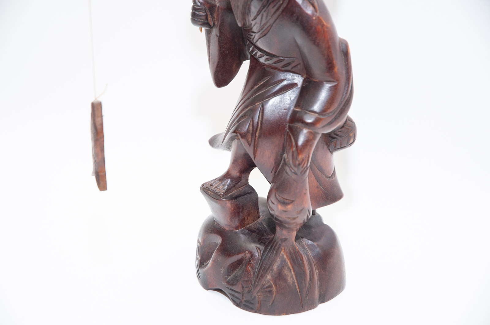 Mid-Century Carved Chinese Rosewood Figurines