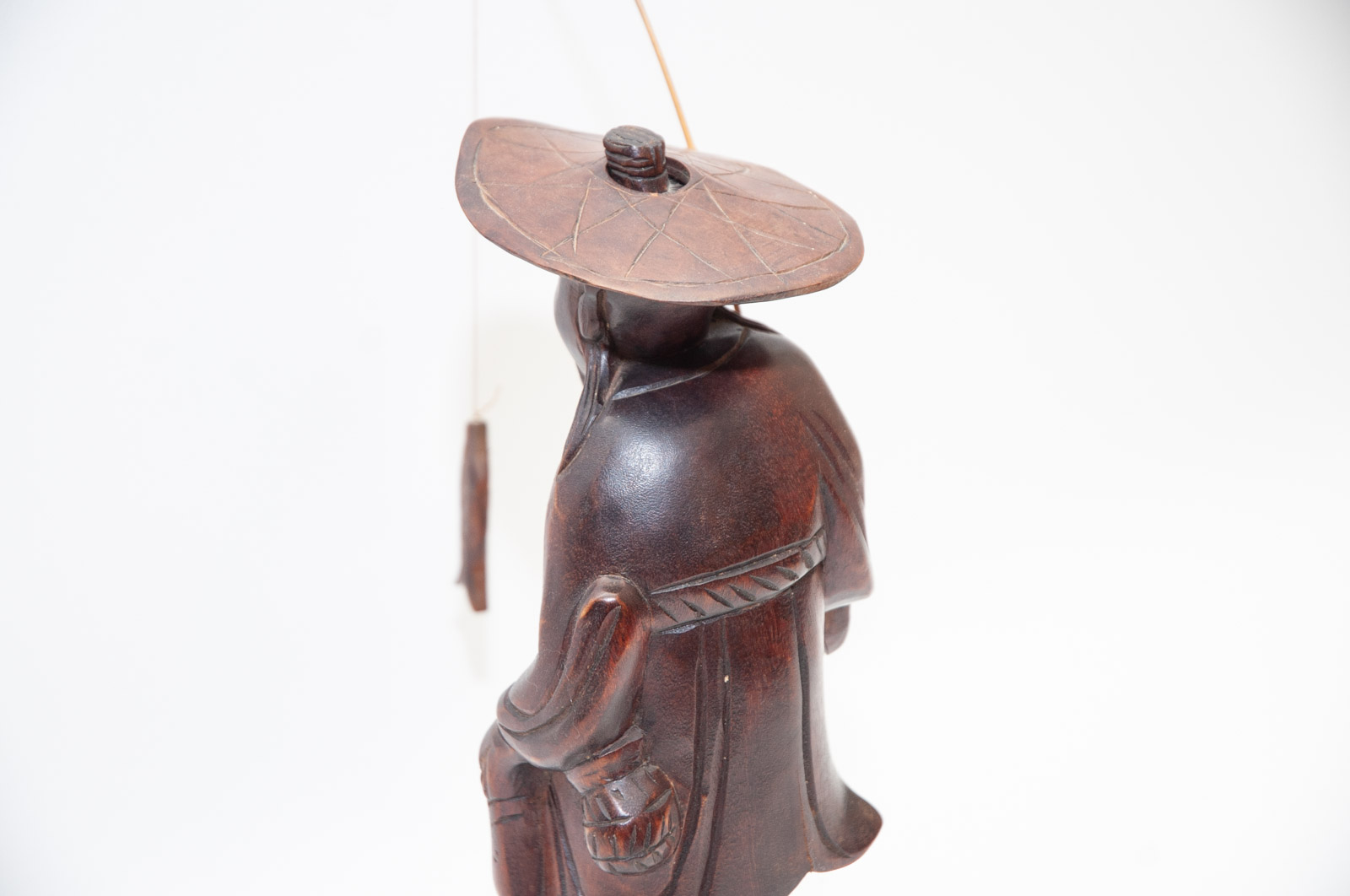 Mid-Century Carved Chinese Rosewood Figurines