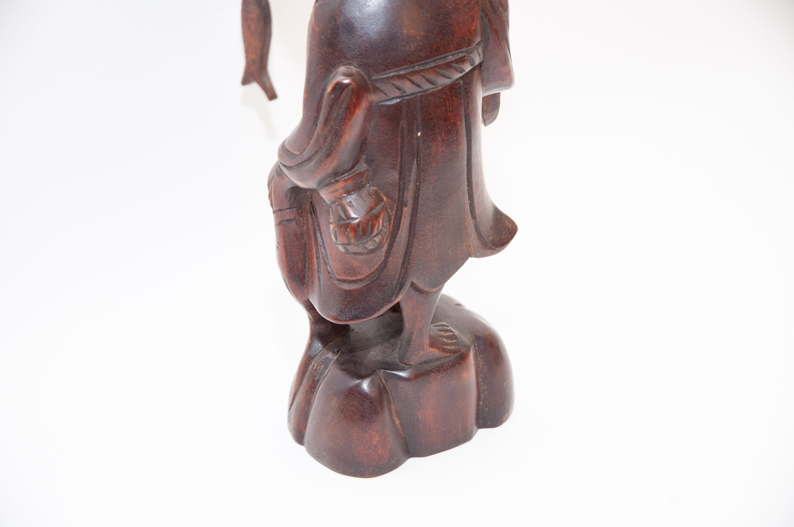 Mid-Century Carved Chinese Rosewood Figurines
