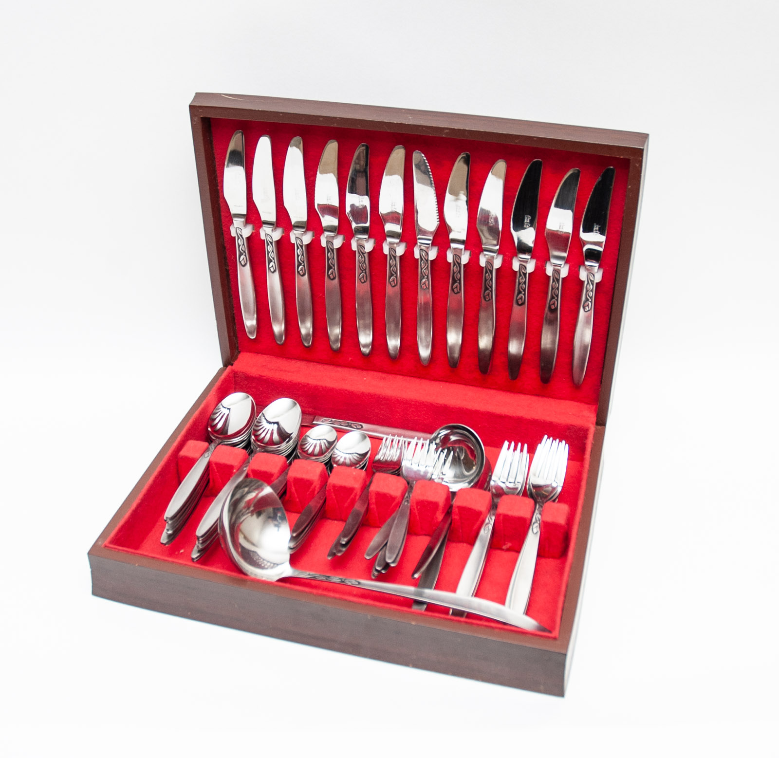 Mid Century Amefa "Tulip Time" Stainless Flatware