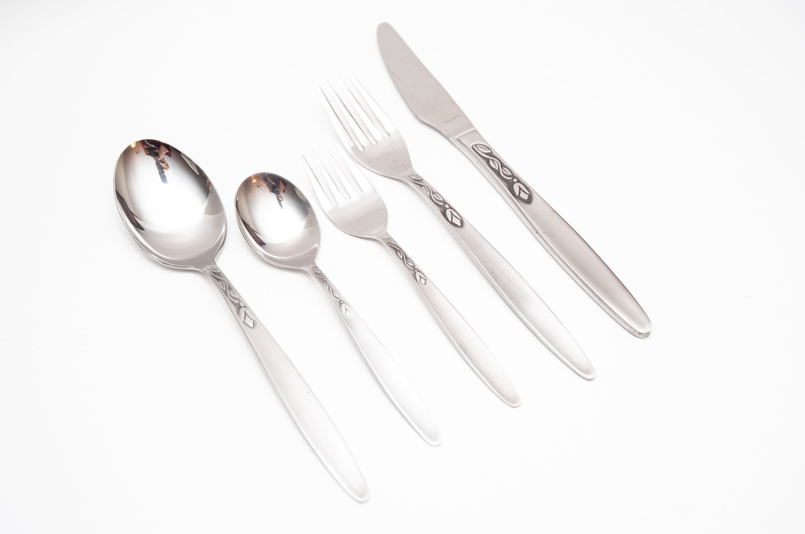 Mid Century Amefa "Tulip Time" Stainless Flatware