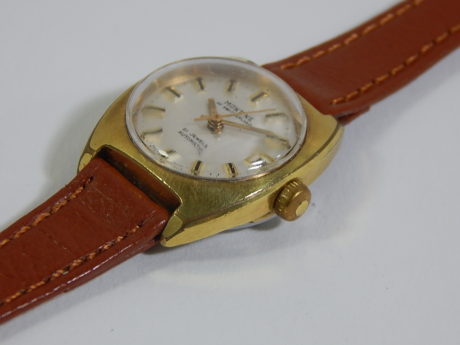 Montine of Switzerland 21 Jewel Gold-Tone Automatic Watch