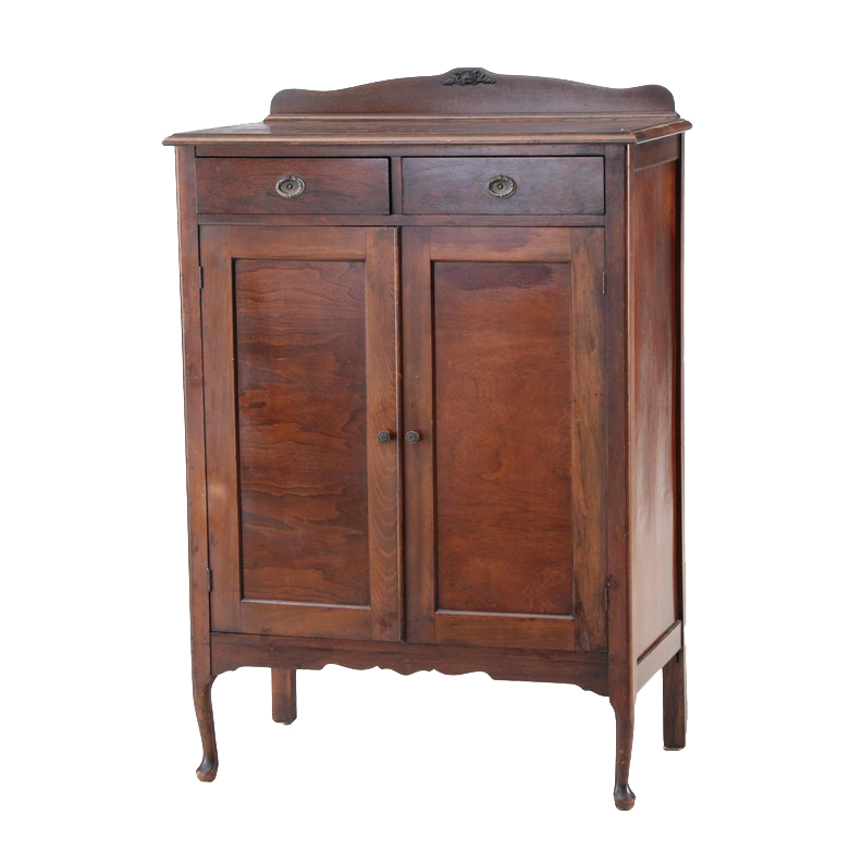 Vintage Walnut Linen Cabinet