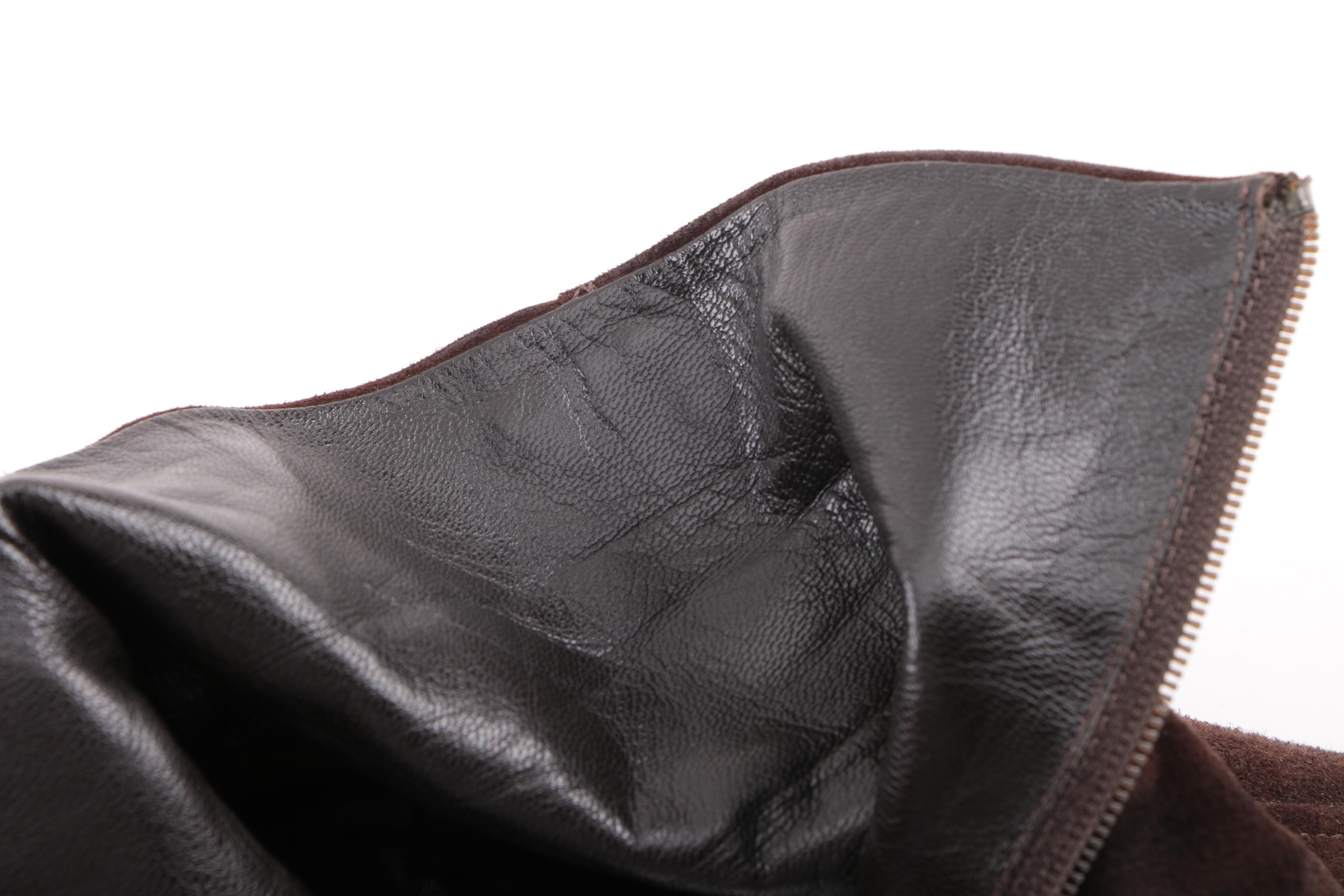 Women's Prada Brown Suede Ankle Booties