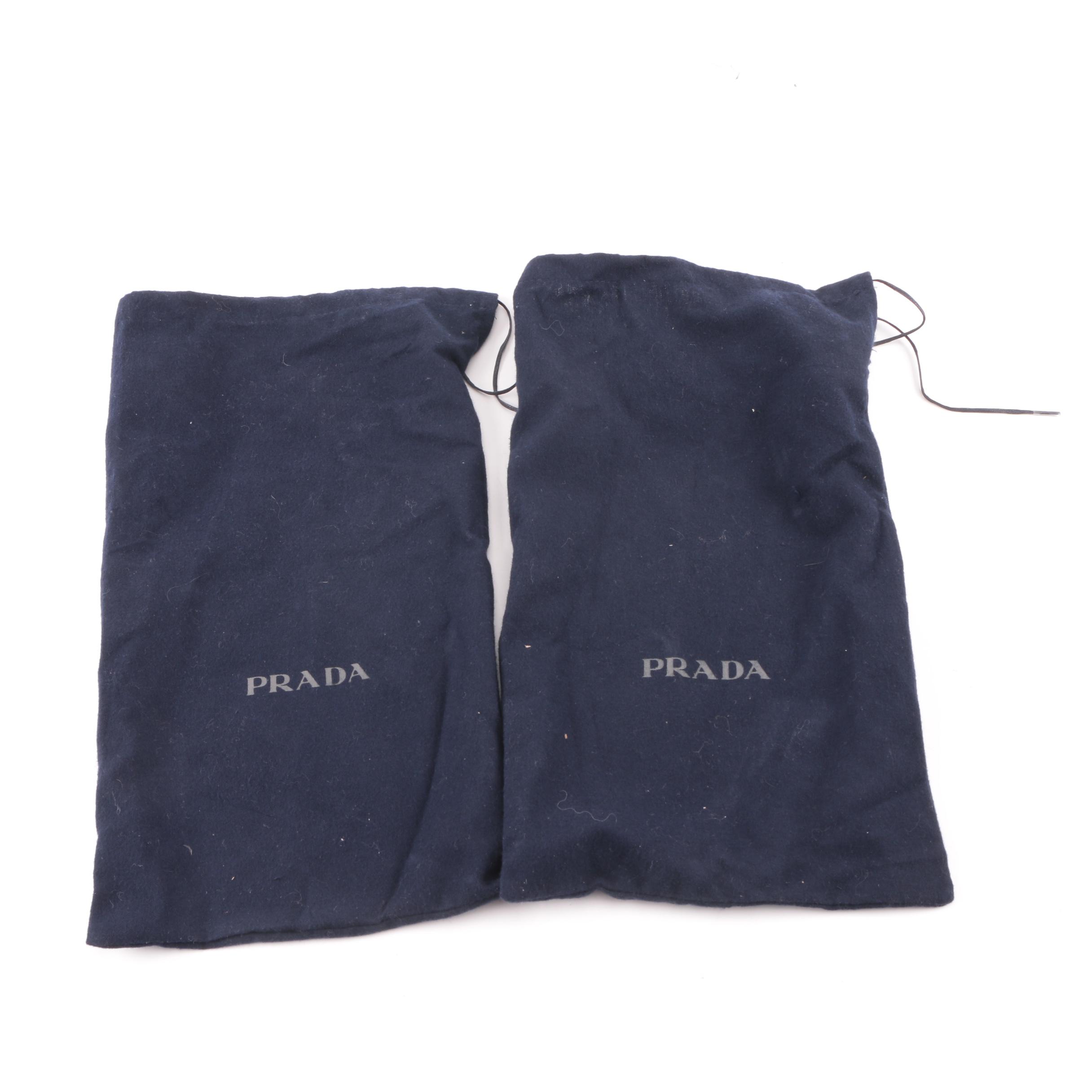 Women's Prada Brown Suede Ankle Booties