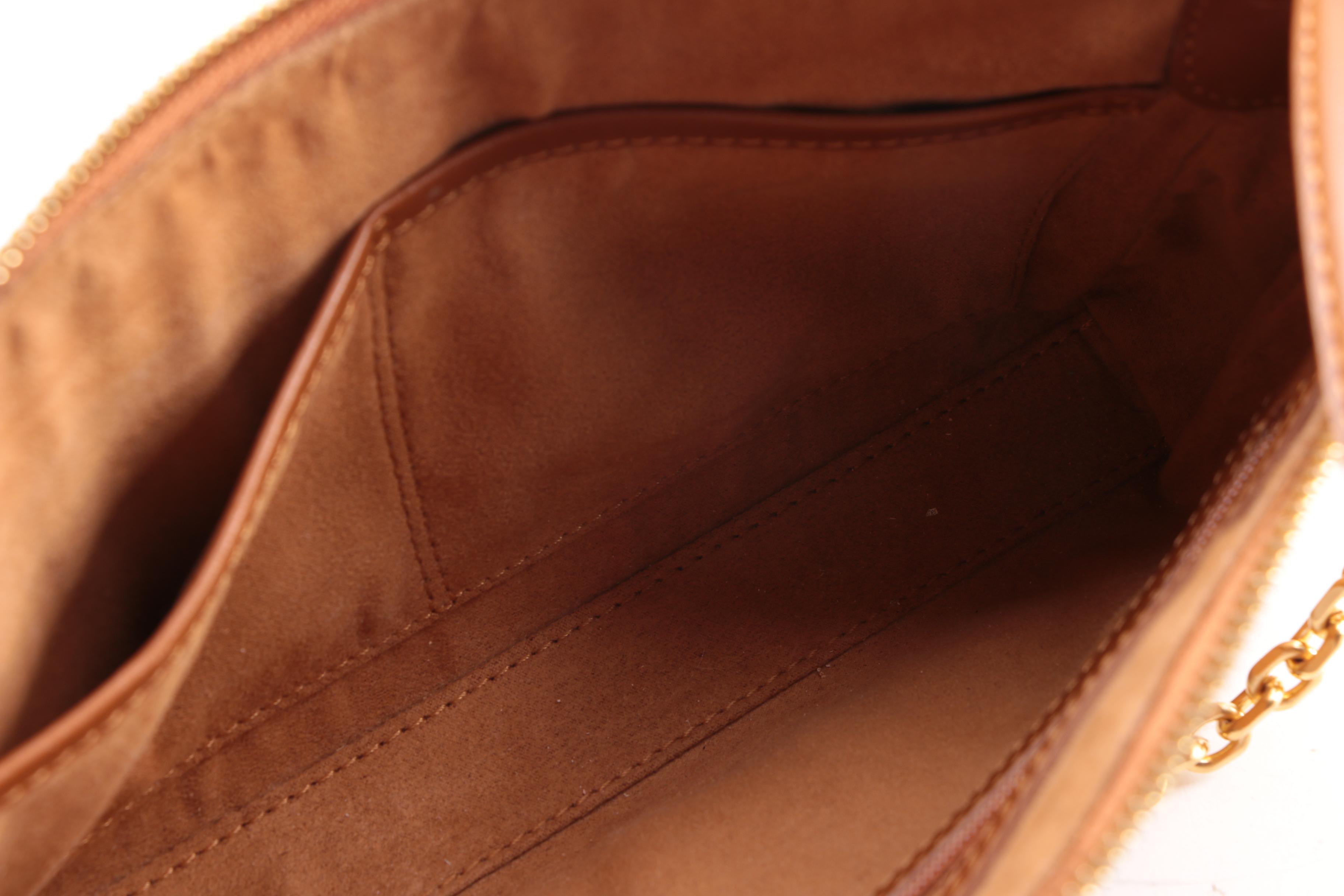 MCM Cognac Visetos Logo Print Coated Canvas Tote Bag, Shoulder Bag and Wristlet