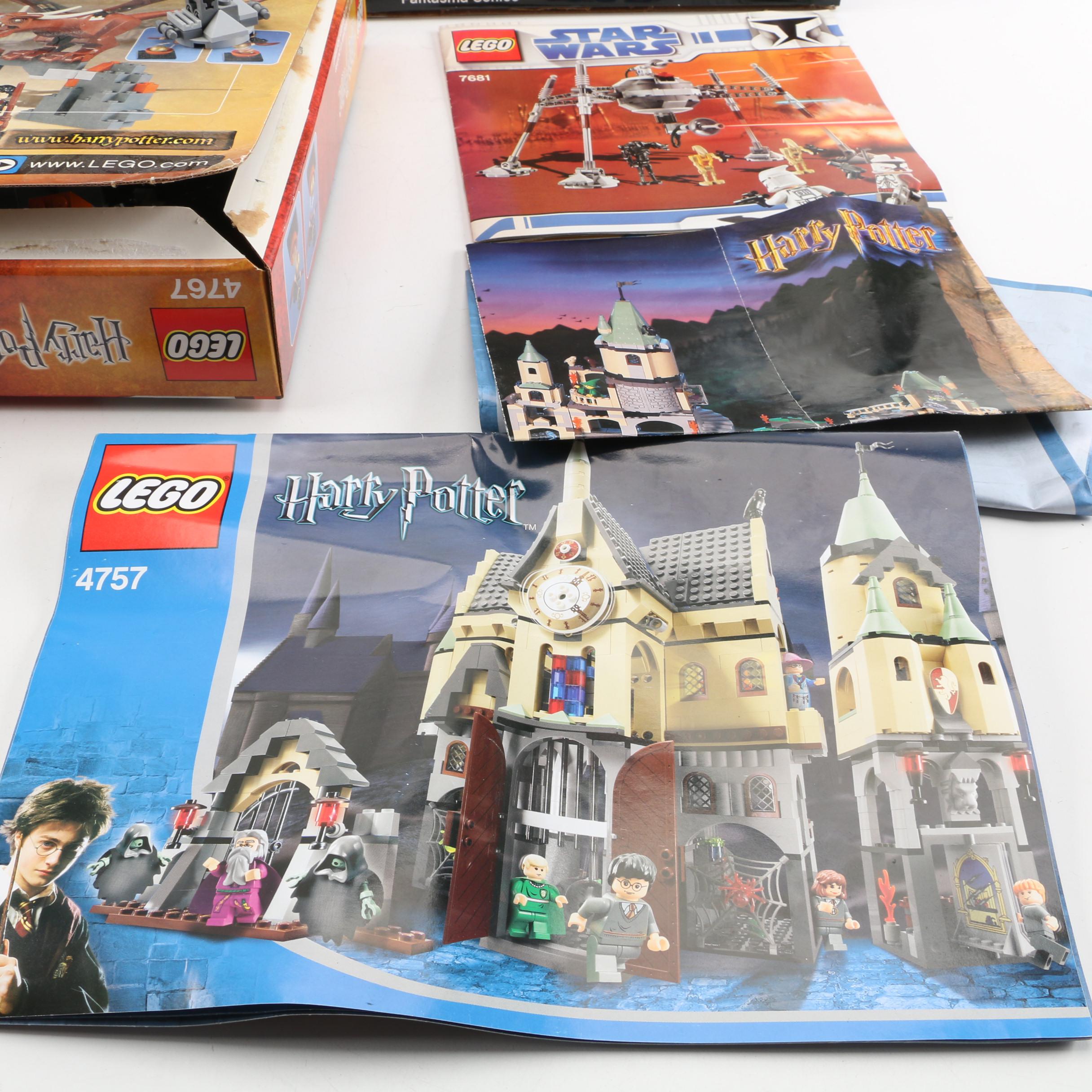 LEGO Sets including "Star Wars" and "Harry Potter"