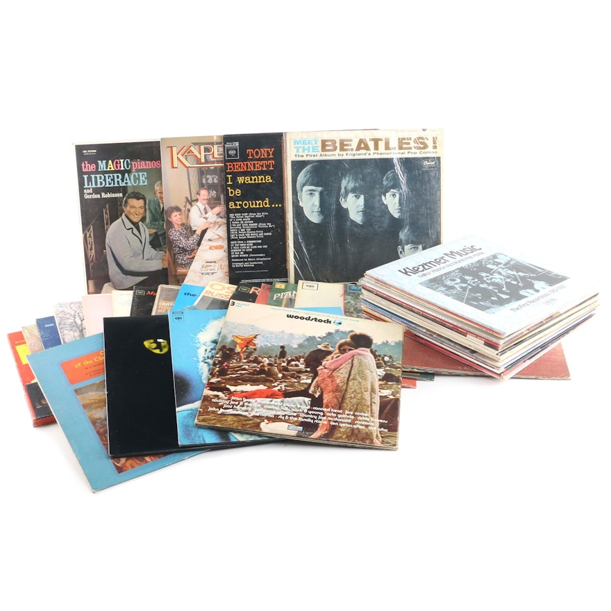 "Meet The Beatles" and Other Vintage Records including Klezmer Revival