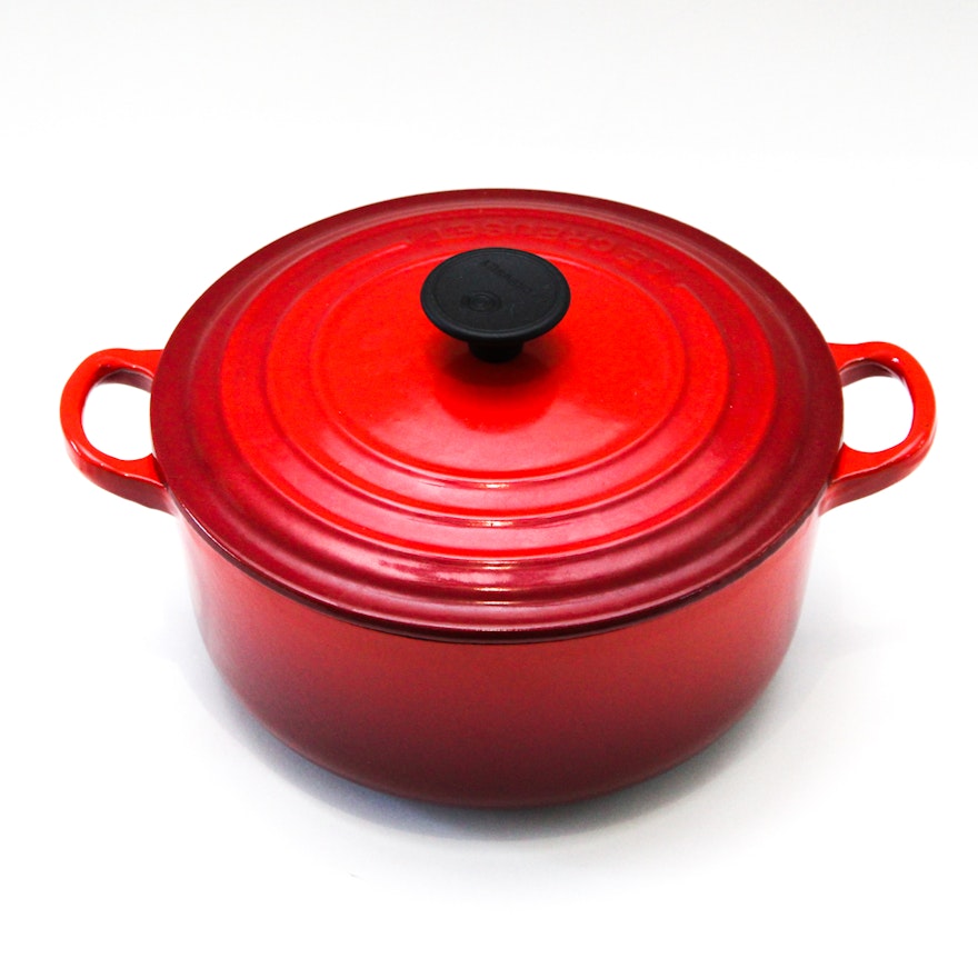 Le Creuset Enameled Dutch Oven in Red