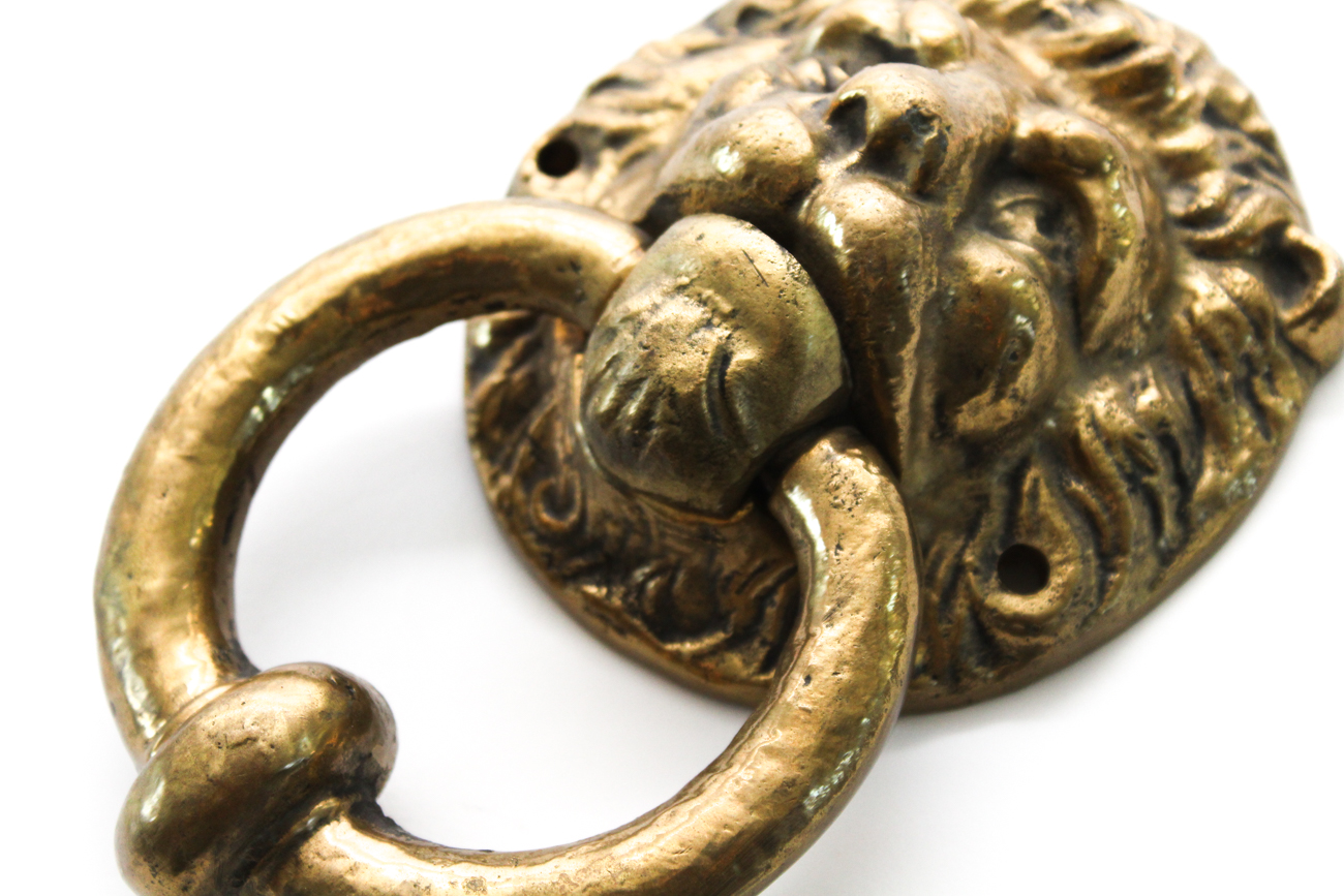 Lion Brass Door Knocker