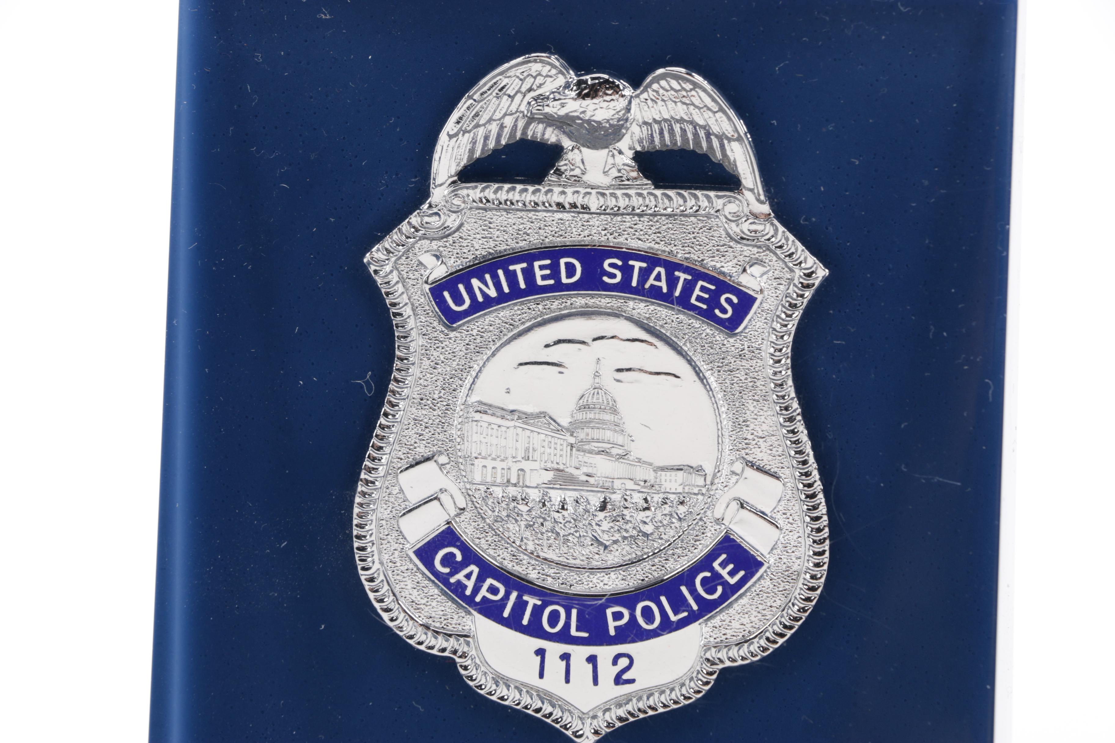 "United States Capitol Police" Badge Paperweight