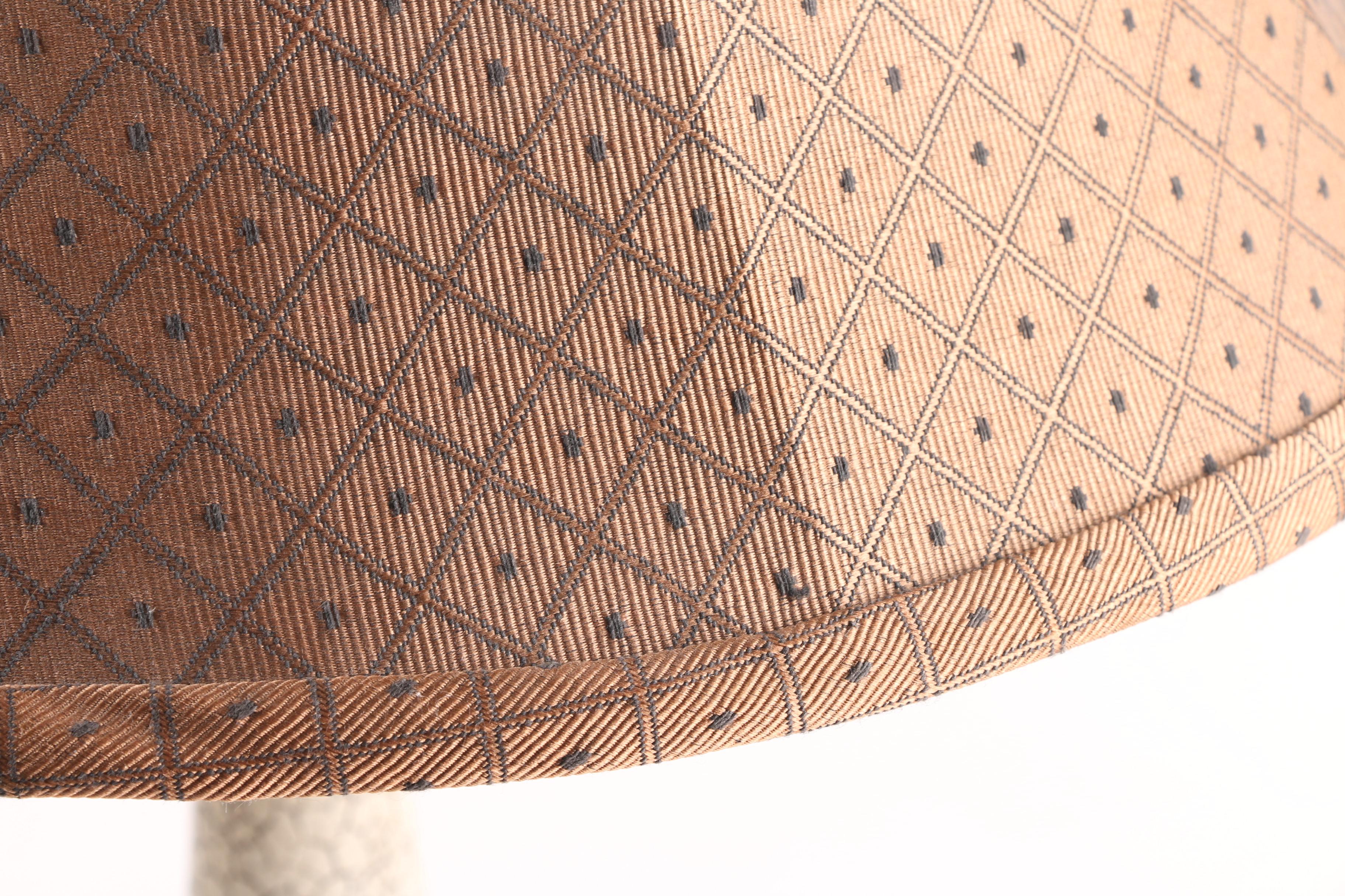 Berman Craquelure Finish Torch Style Table Lamps with Tassel Accented Shades