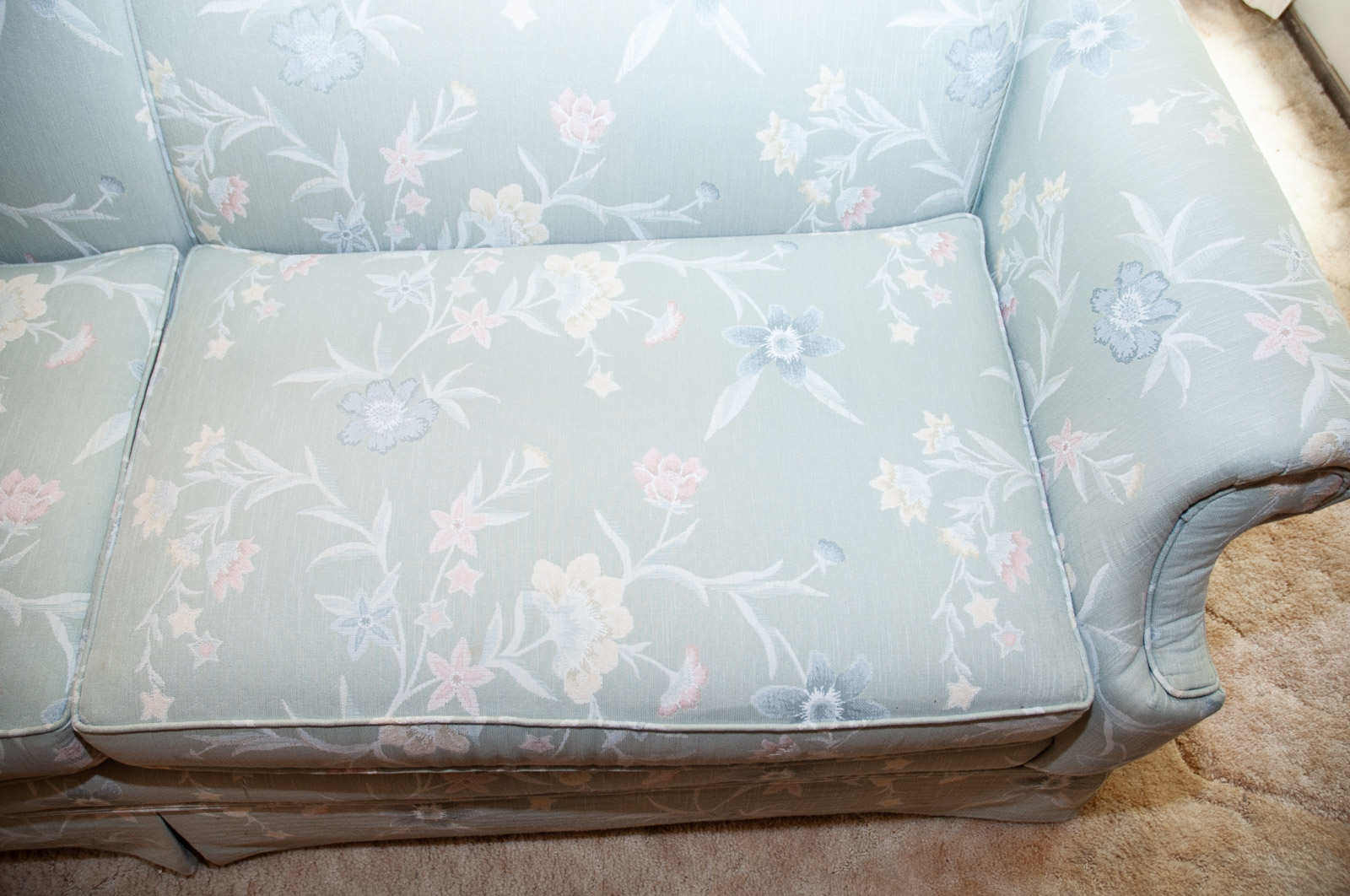 Floral Upholstered Sofa by Schweiger