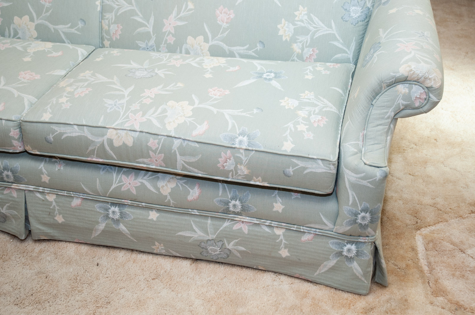 Floral Upholstered Sofa by Schweiger